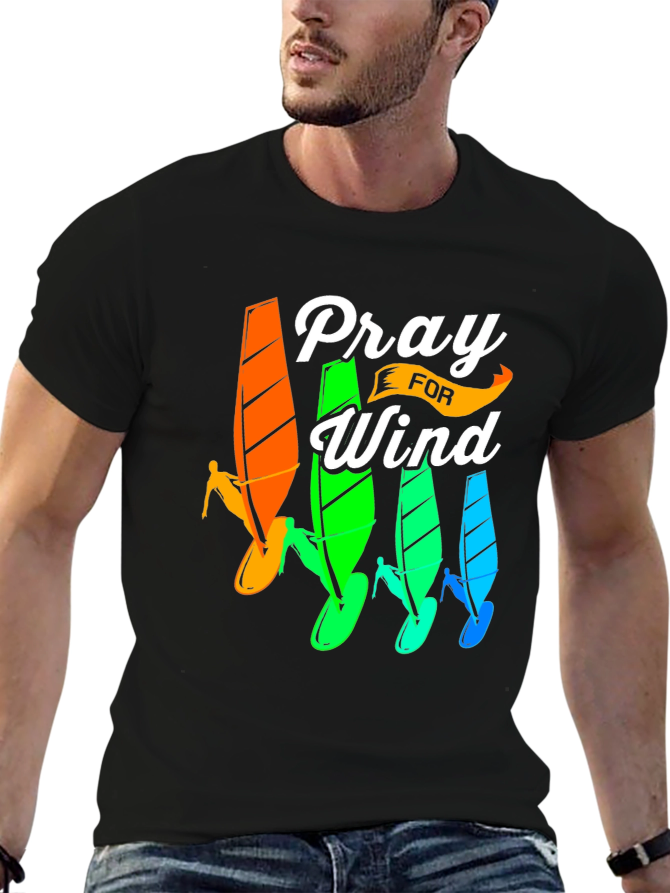 Pray For Wind Surfing T-Shirt