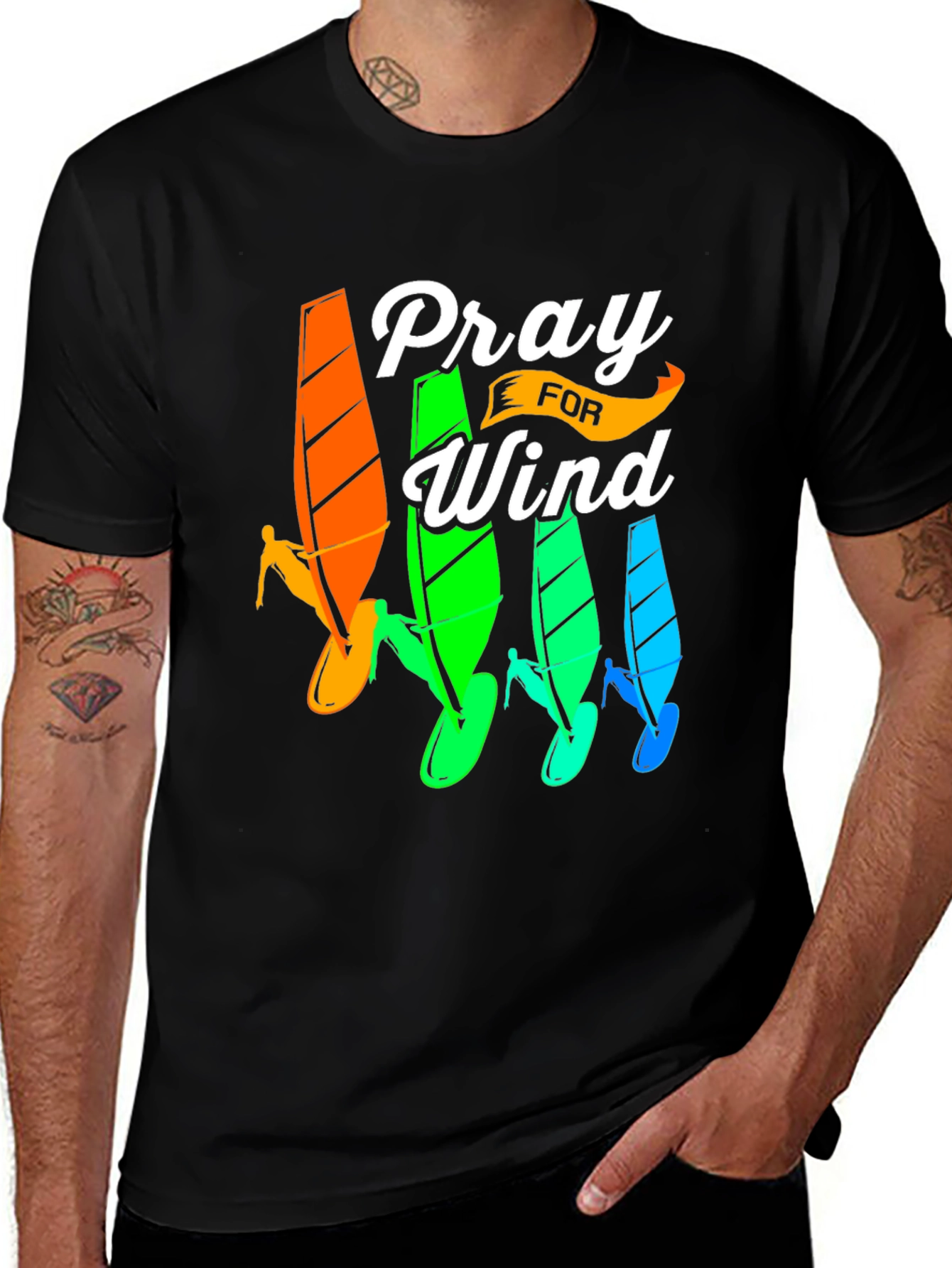 Pray For Wind Surfing T-Shirt
