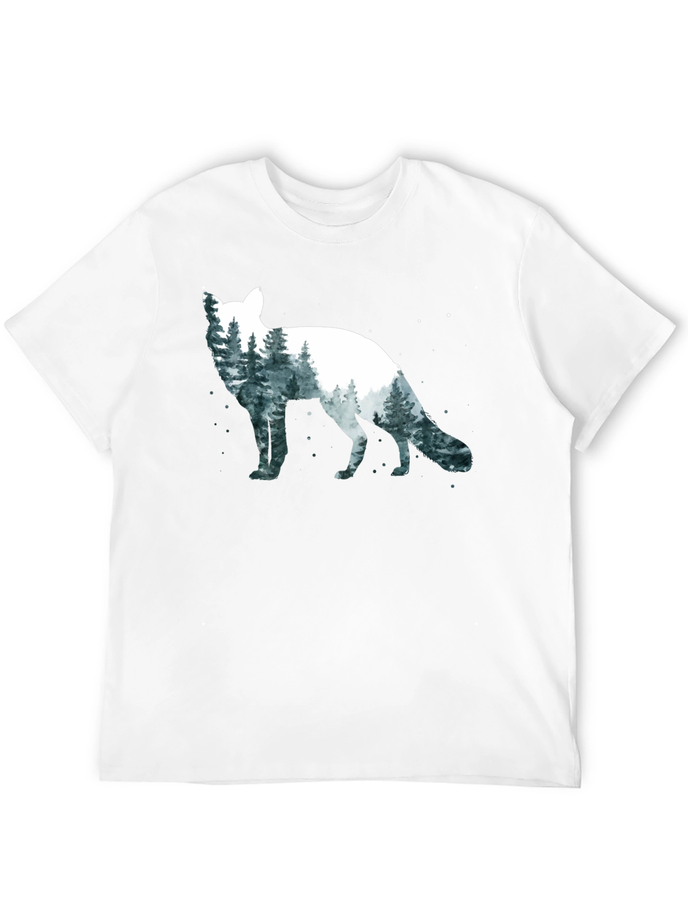 Fox Forest Graphic T-Shirt - Nature Lover Tee