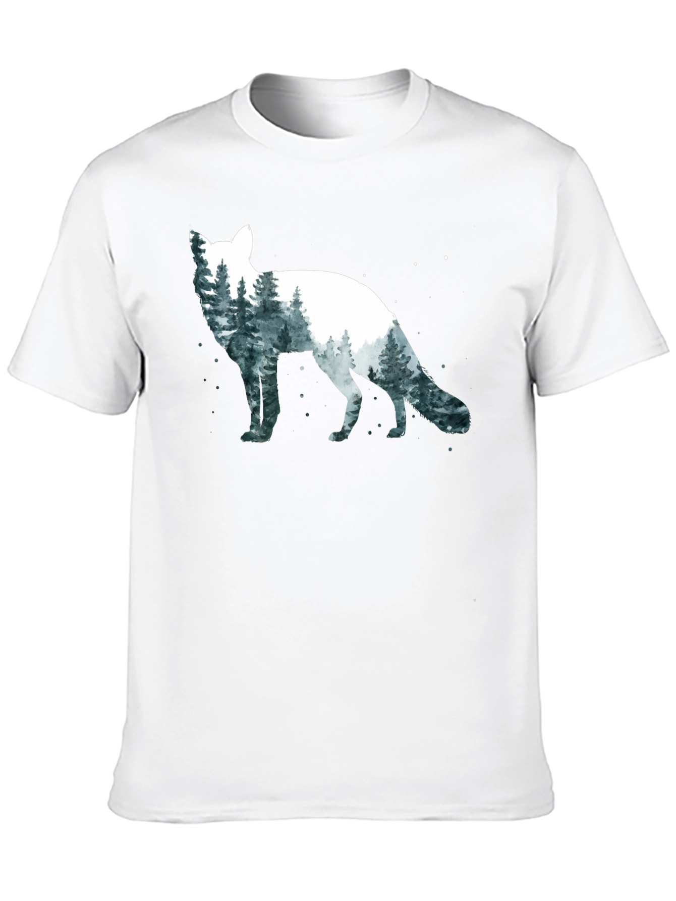 Fox Forest Graphic T-Shirt - Nature Lover Tee