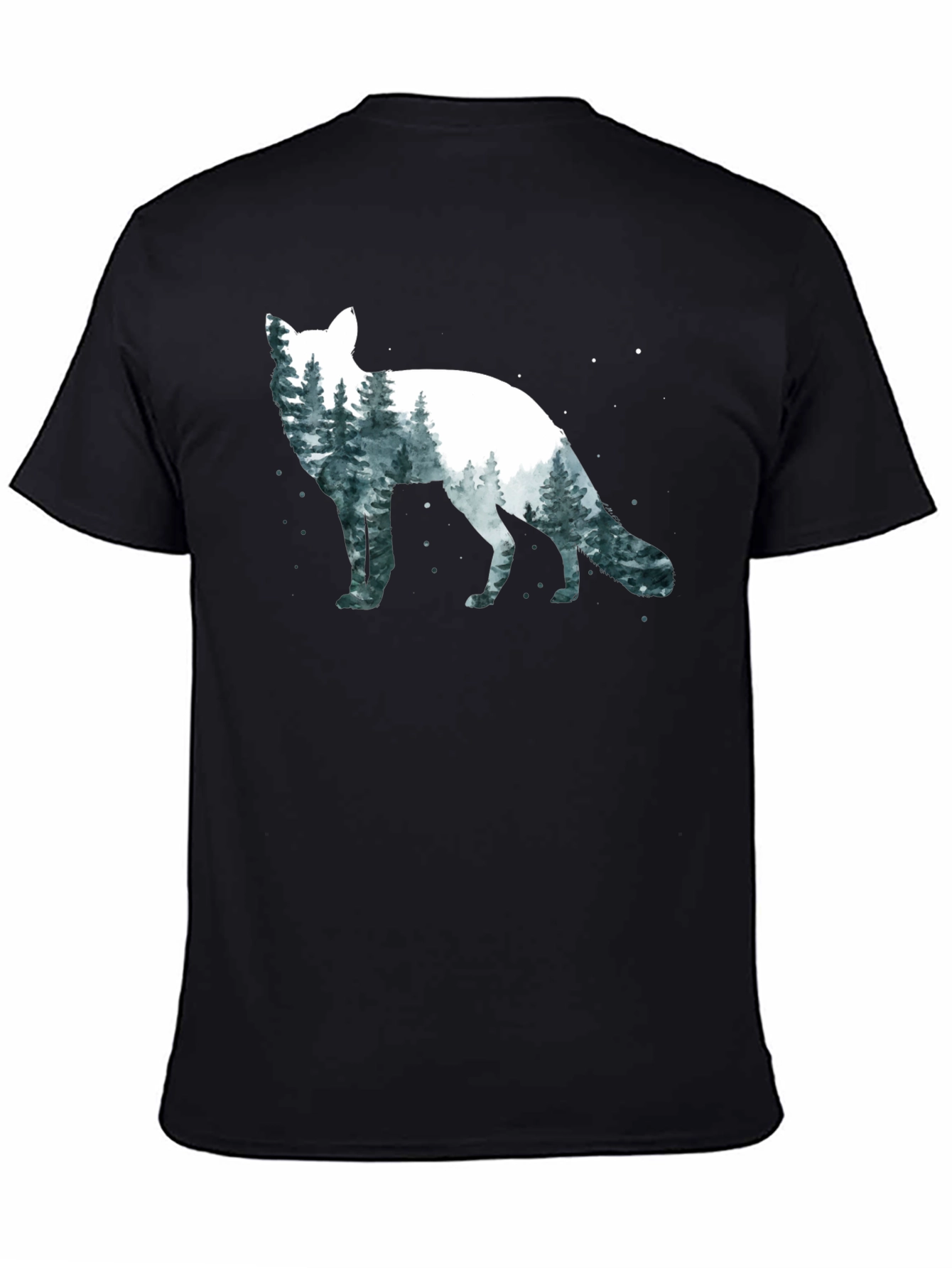 Fox Forest Graphic T-Shirt - Nature Lover Tee