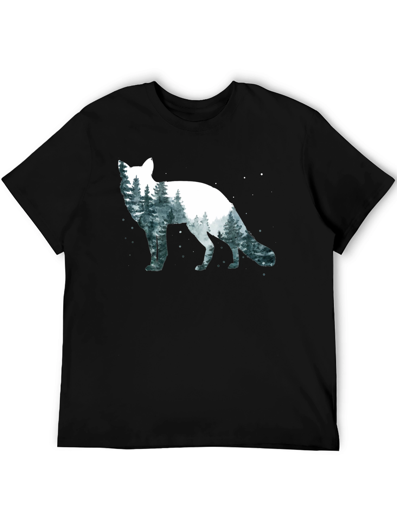 Fox Forest Graphic T-Shirt - Nature Lover Tee
