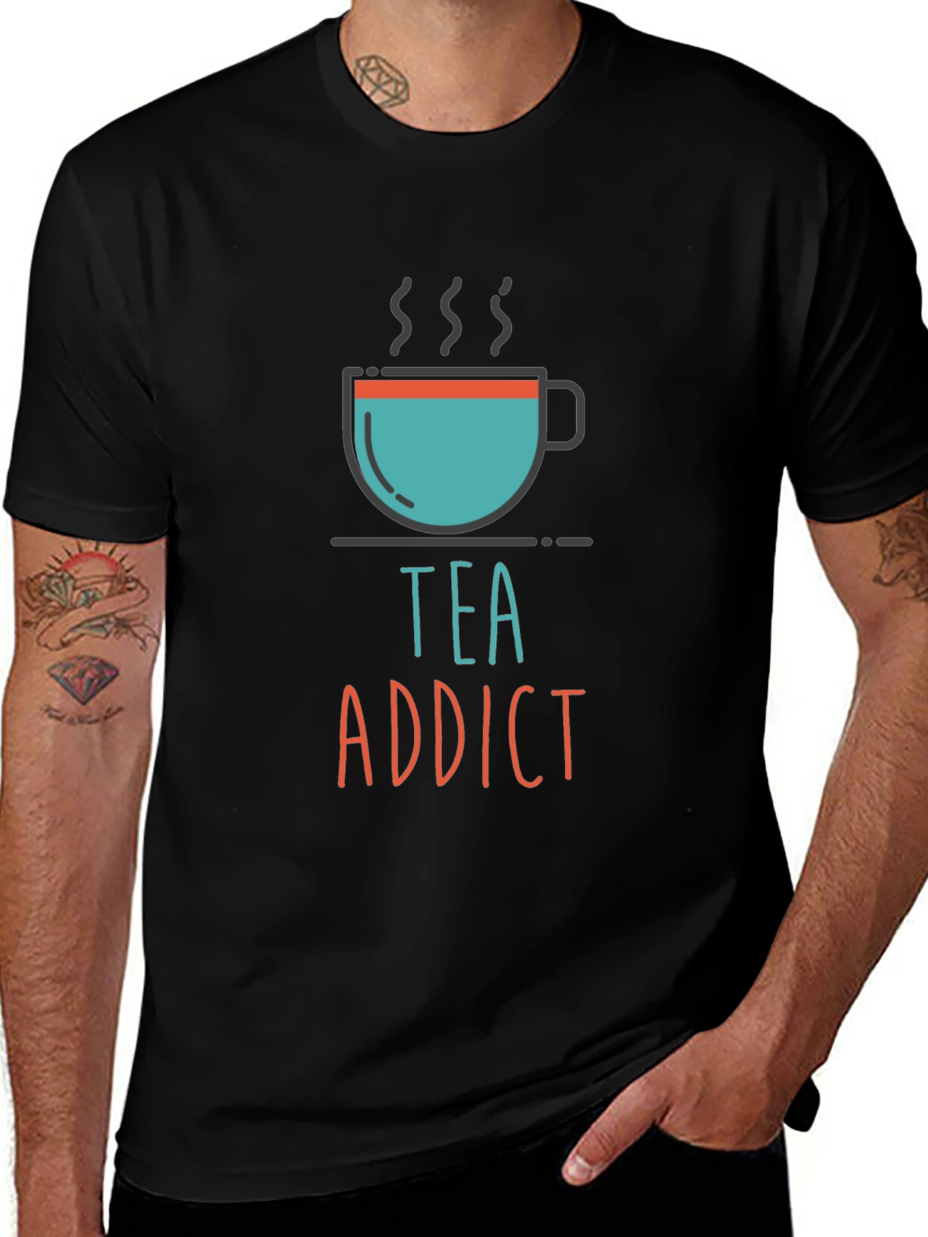 Tea Addict Graphic Tee - Unisex Casual T-Shirt