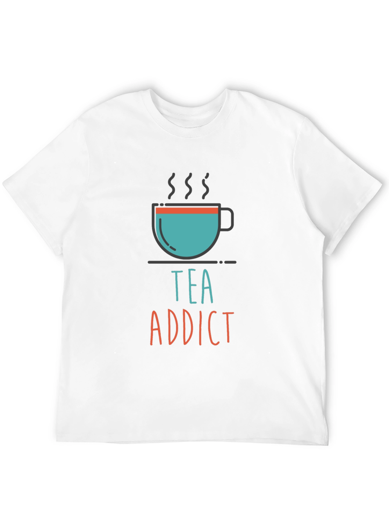 Tea Addict Graphic Tee - Unisex Casual T-Shirt