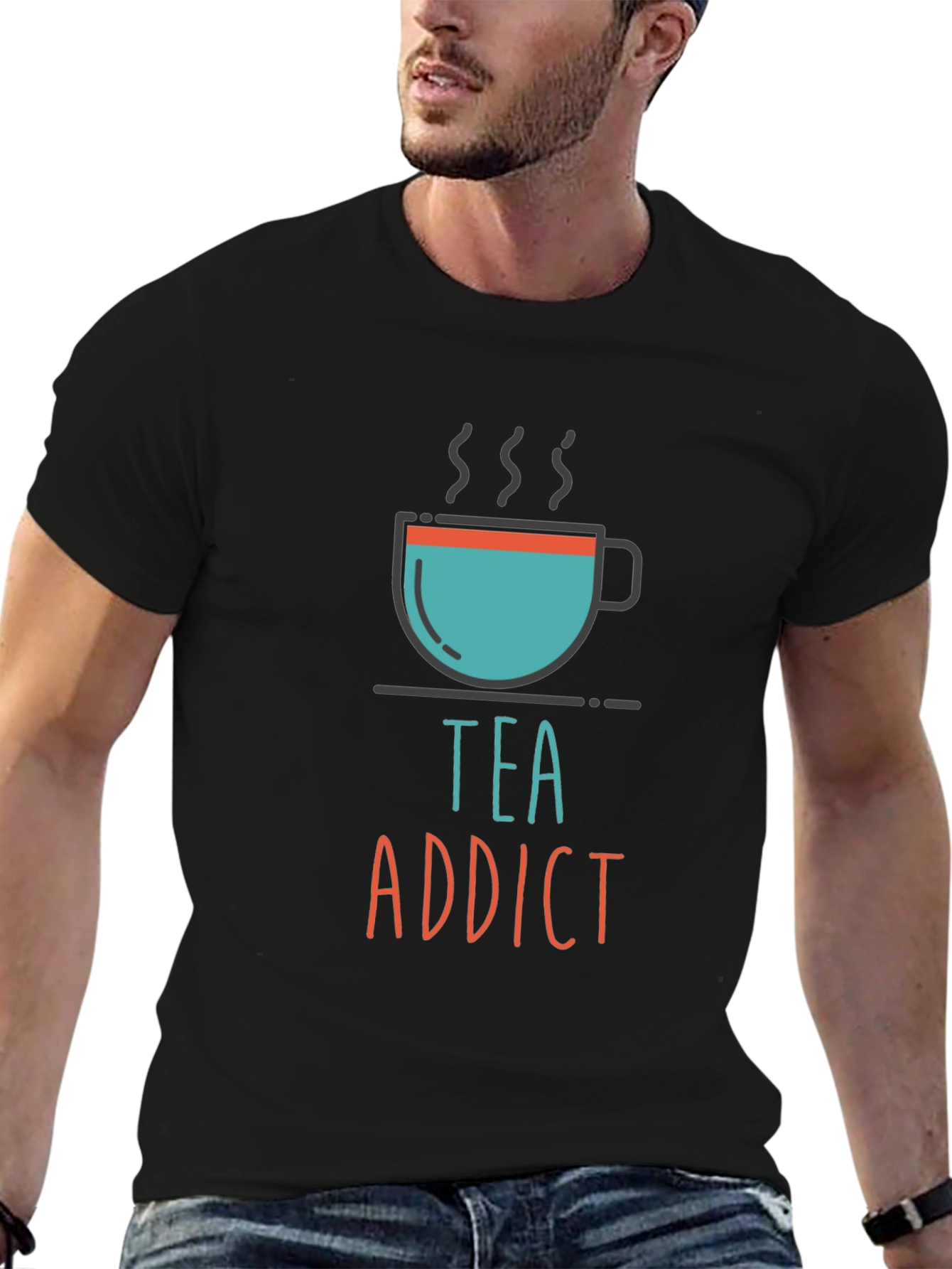 Tea Addict Graphic Tee - Unisex Casual T-Shirt