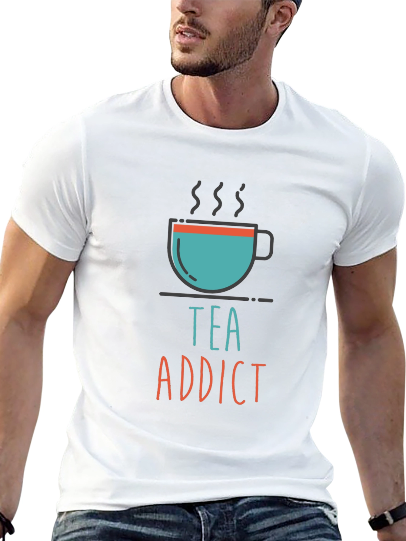 Tea Addict Graphic Tee - Unisex Casual T-Shirt