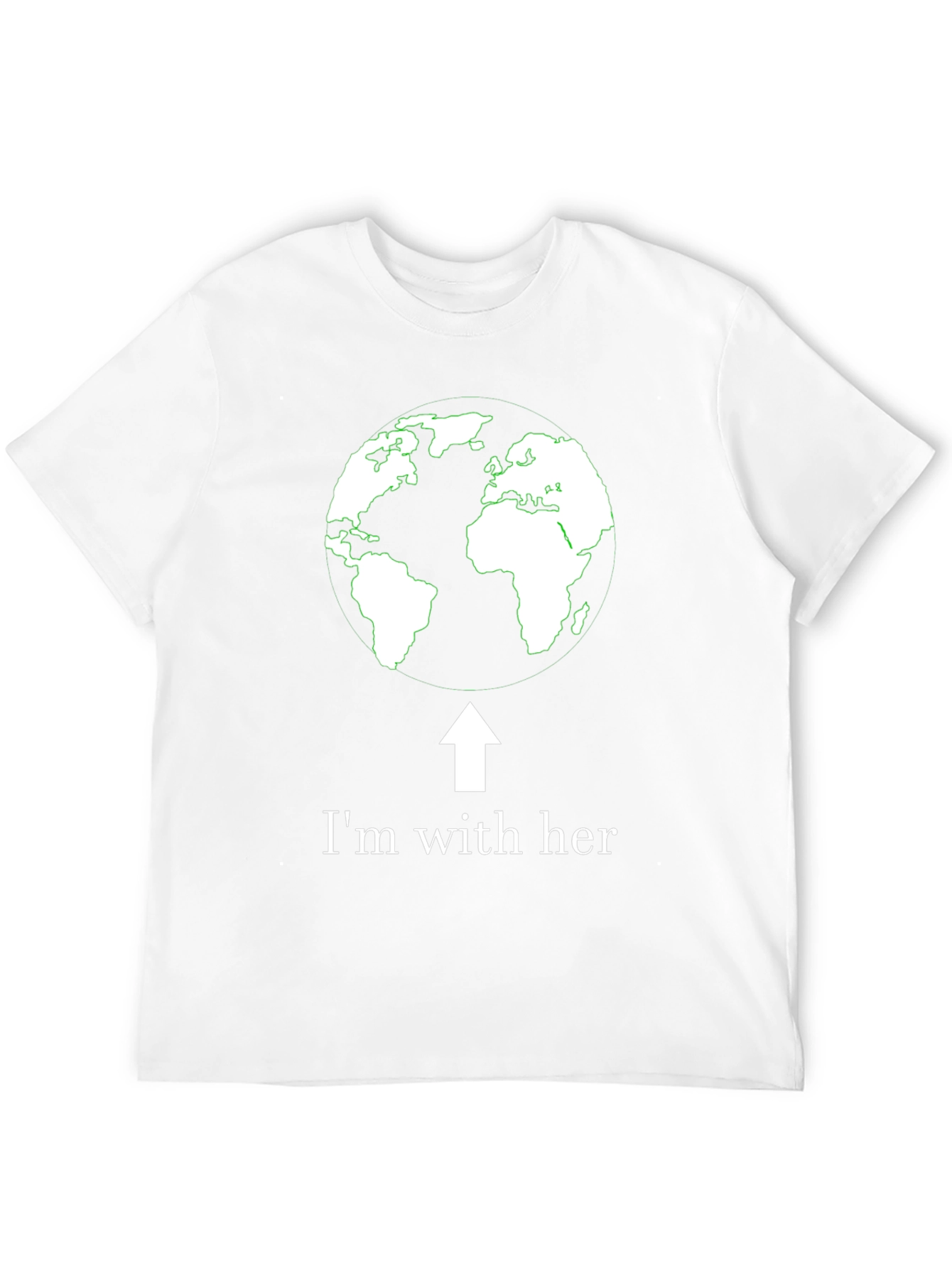 Im With Her Earth Graphic T-Shirt