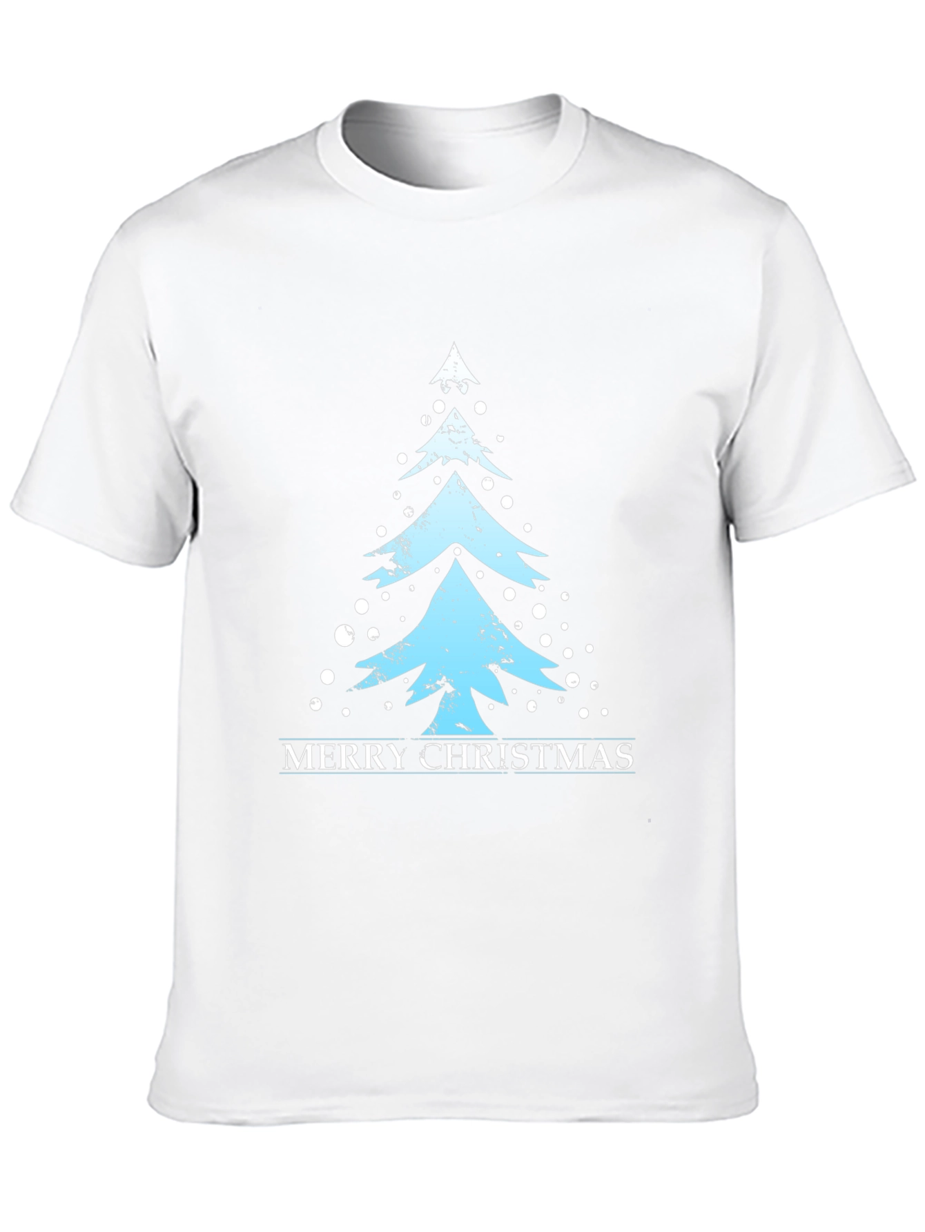 Merry Christmas Tree Graphic T-Shirt