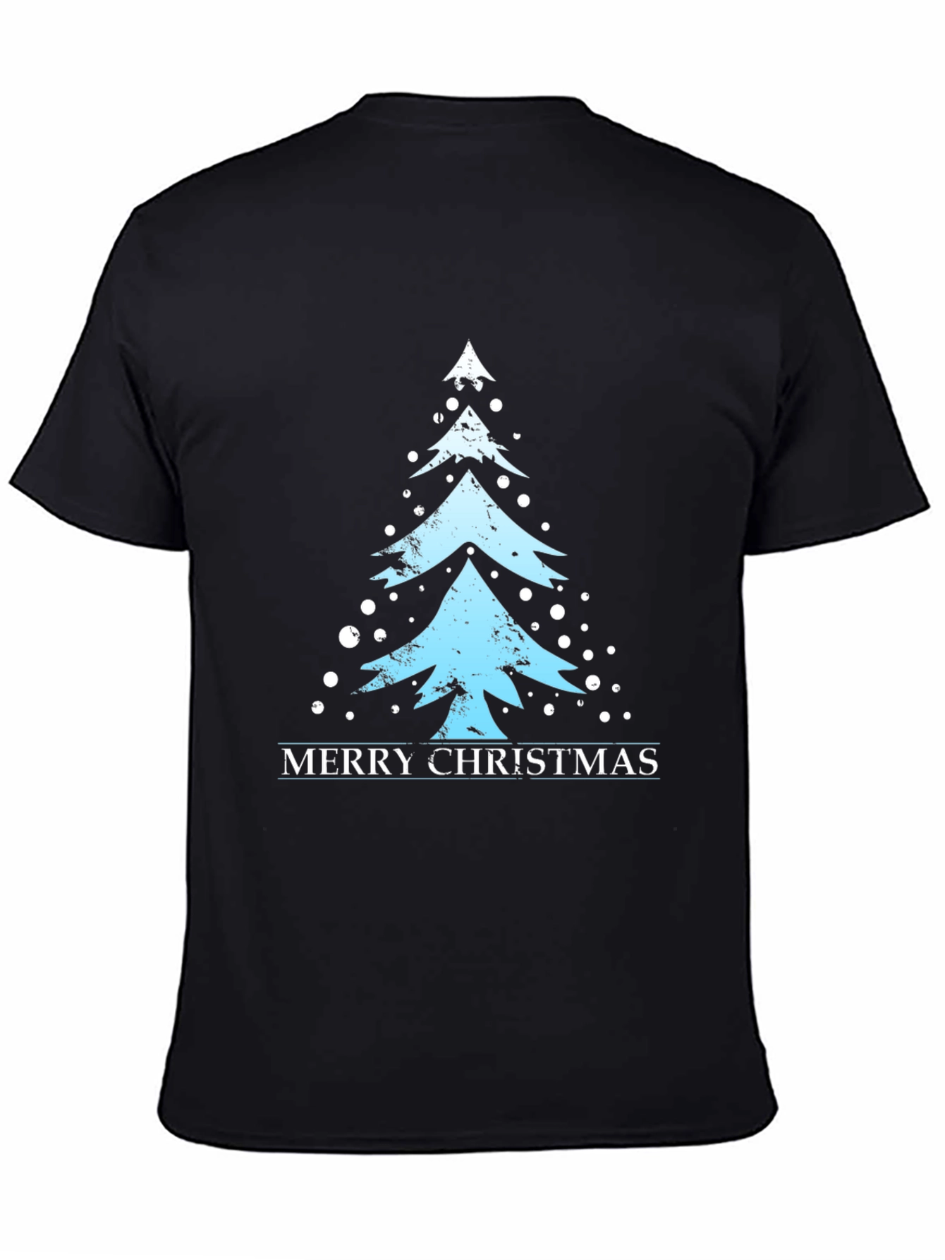 Merry Christmas Tree Graphic T-Shirt