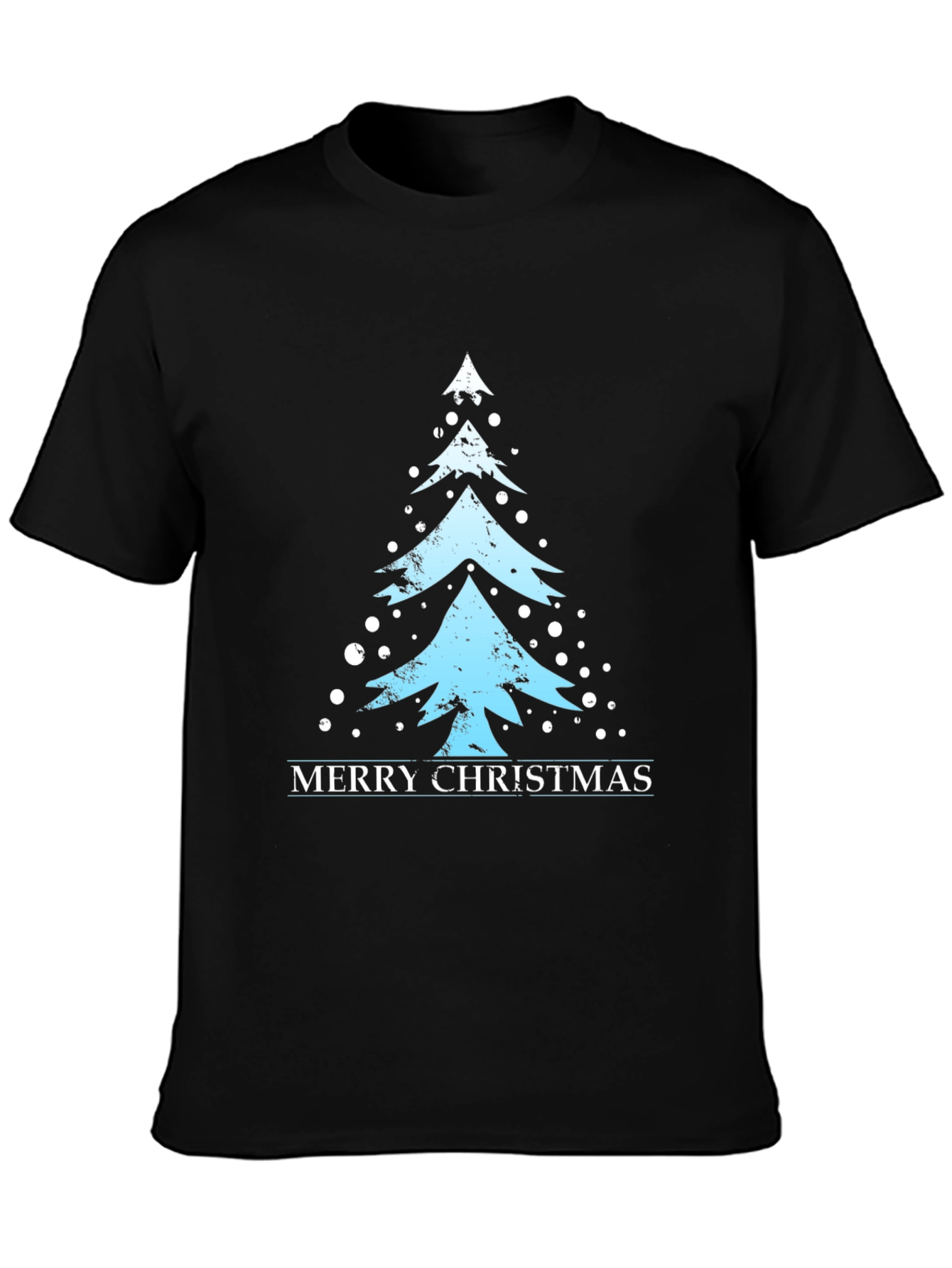 Merry Christmas Tree Graphic T-Shirt