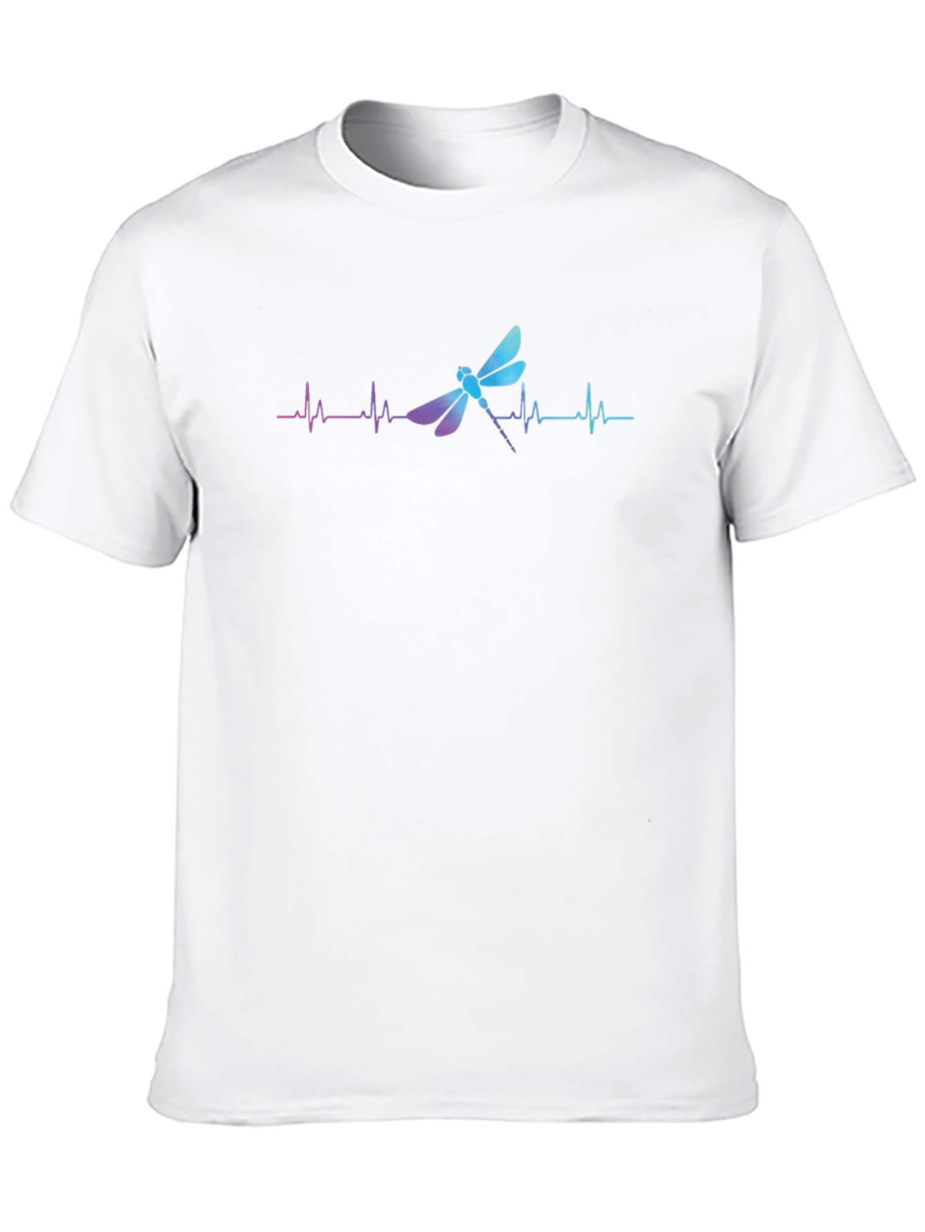 Dragonfly Heartbeat Graphic Tee - Black T-Shirt