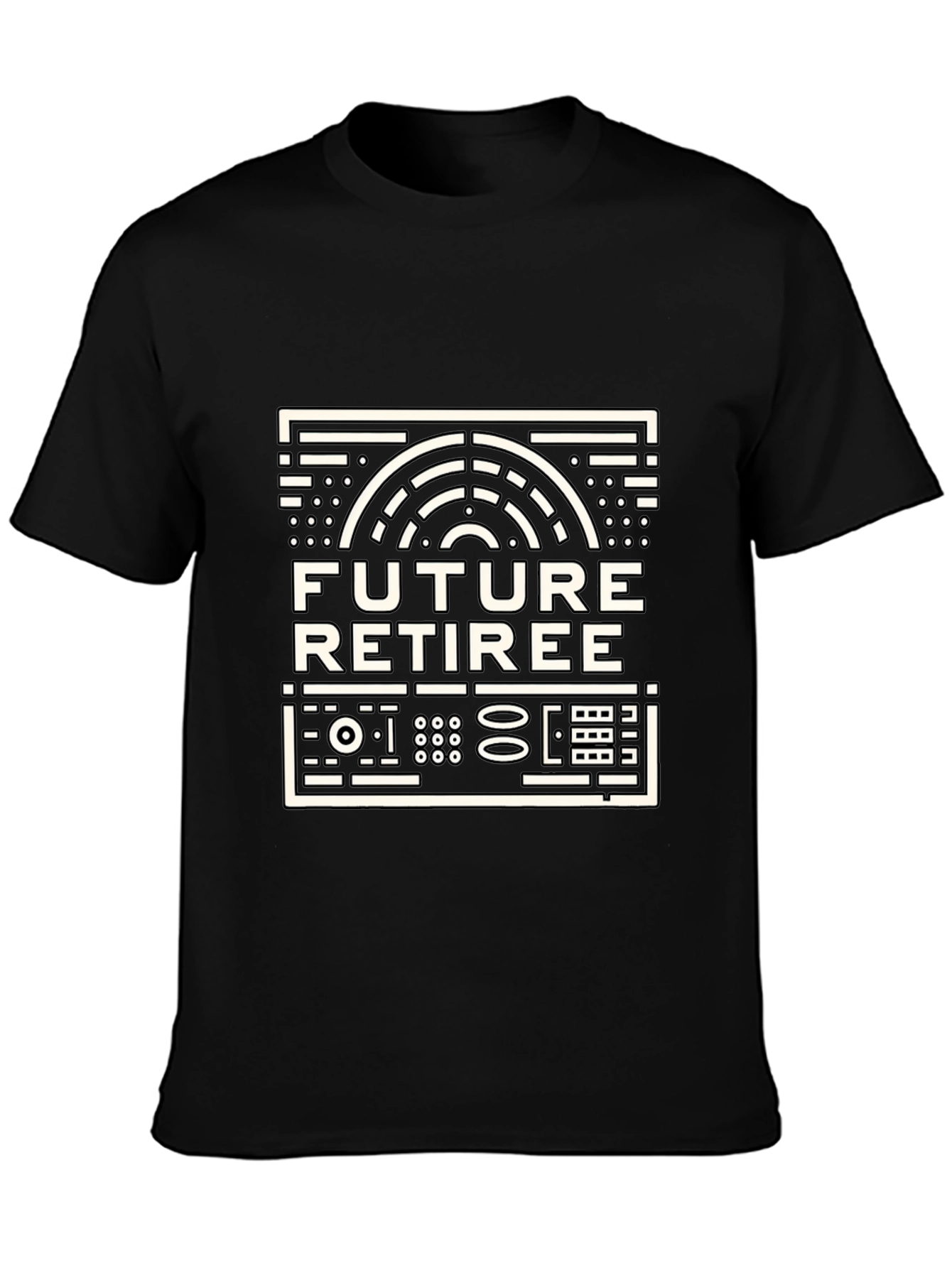 Future Retiree Black T-Shirt - Retirement Gift