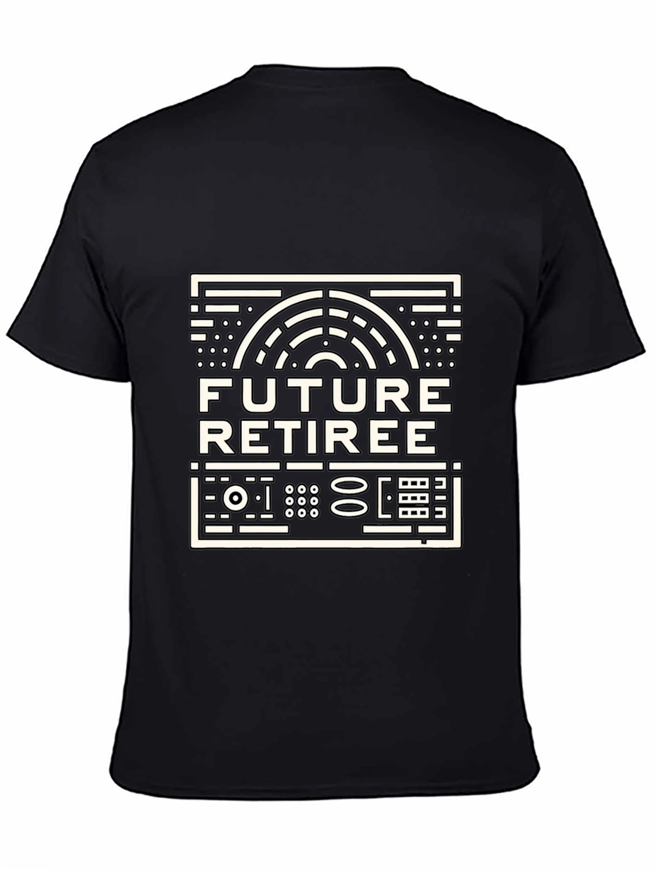 Future Retiree Black T-Shirt - Retirement Gift