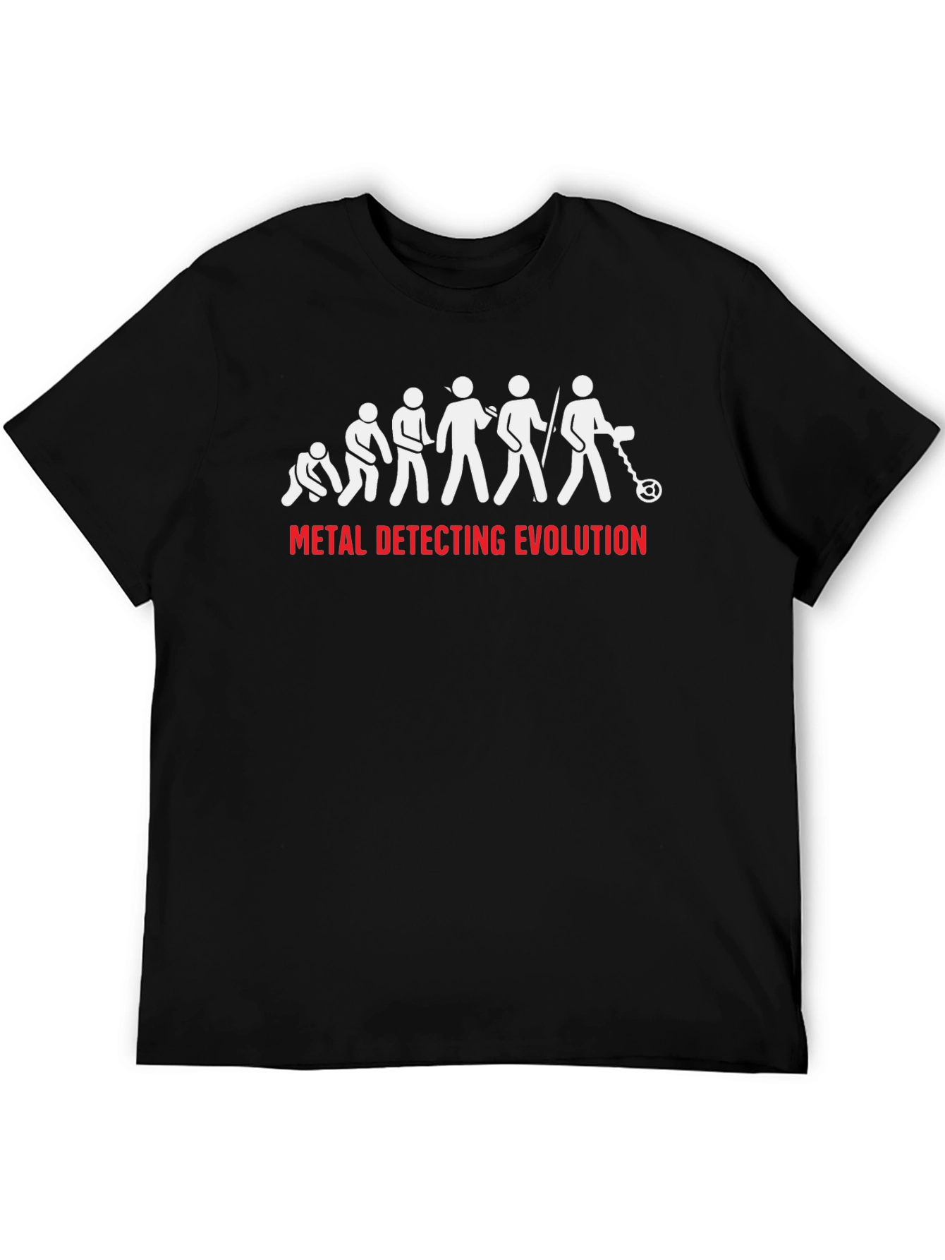 Metal Detecting Evolution Graphic T-Shirt