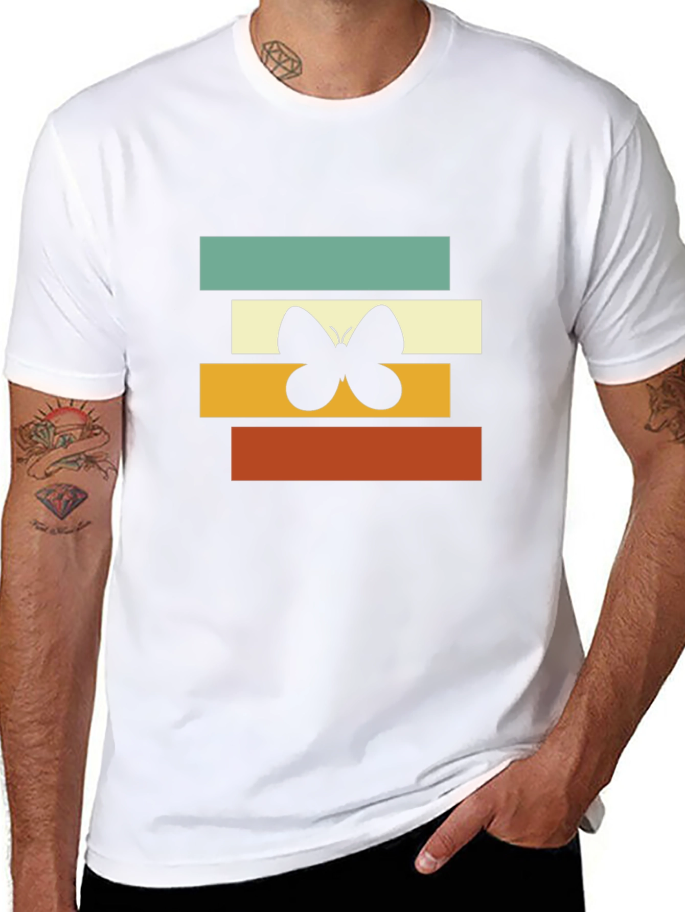 Retro Butterfly Graphic Tee