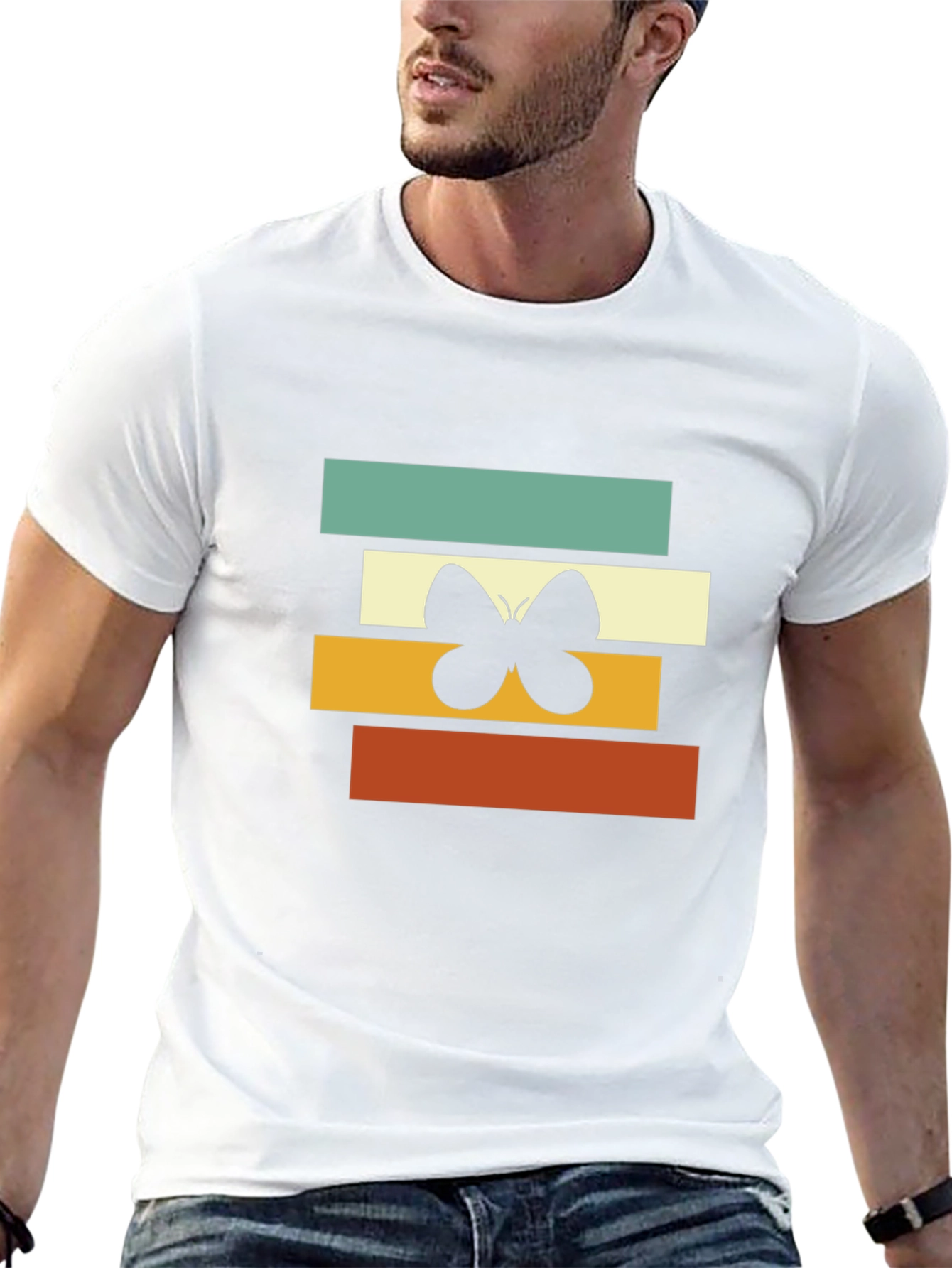 Retro Butterfly Graphic Tee