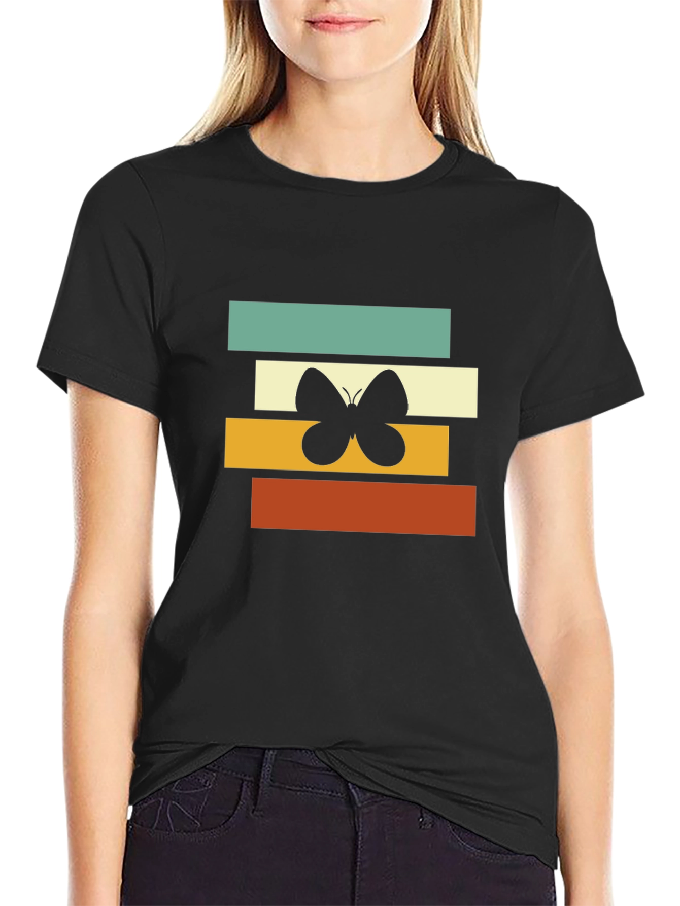 Retro Butterfly Graphic Tee
