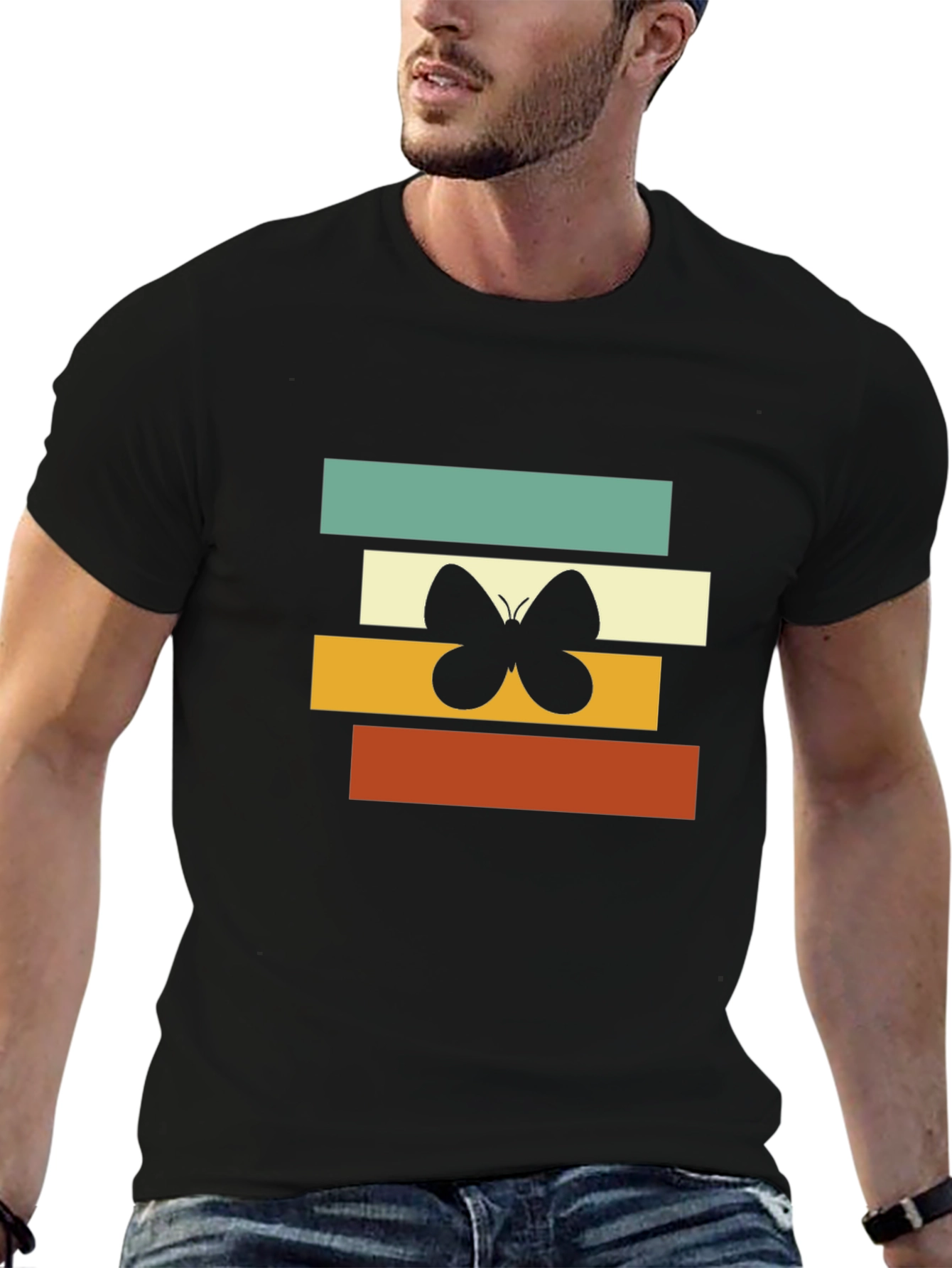 Retro Butterfly Graphic Tee