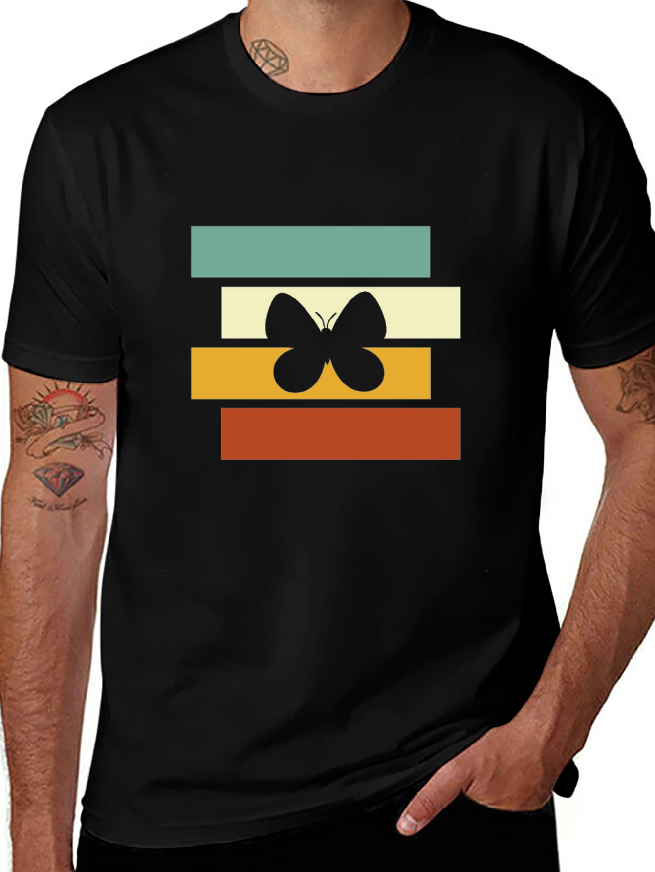 Retro Butterfly Graphic Tee