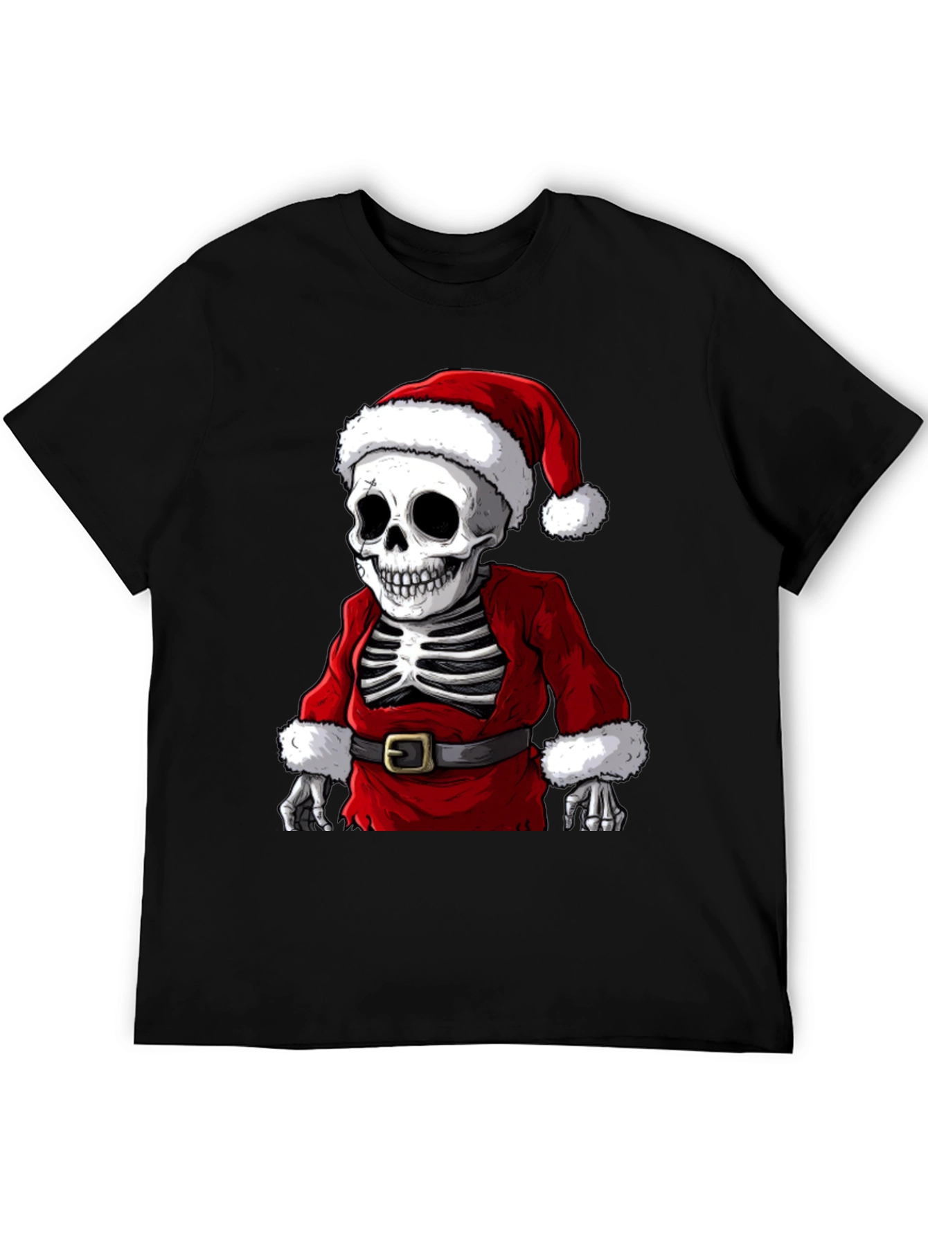 Santa Skeleton T-Shirt - Holiday Humor