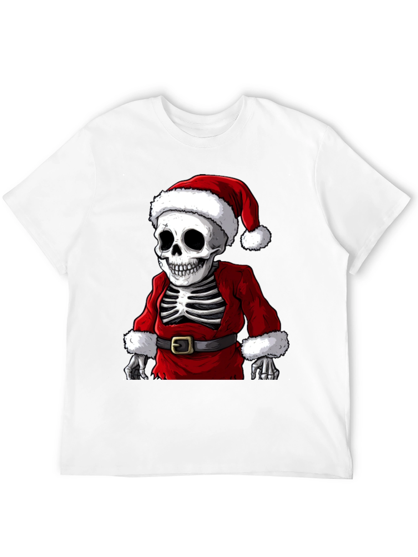 Santa Skeleton T-Shirt - Holiday Humor