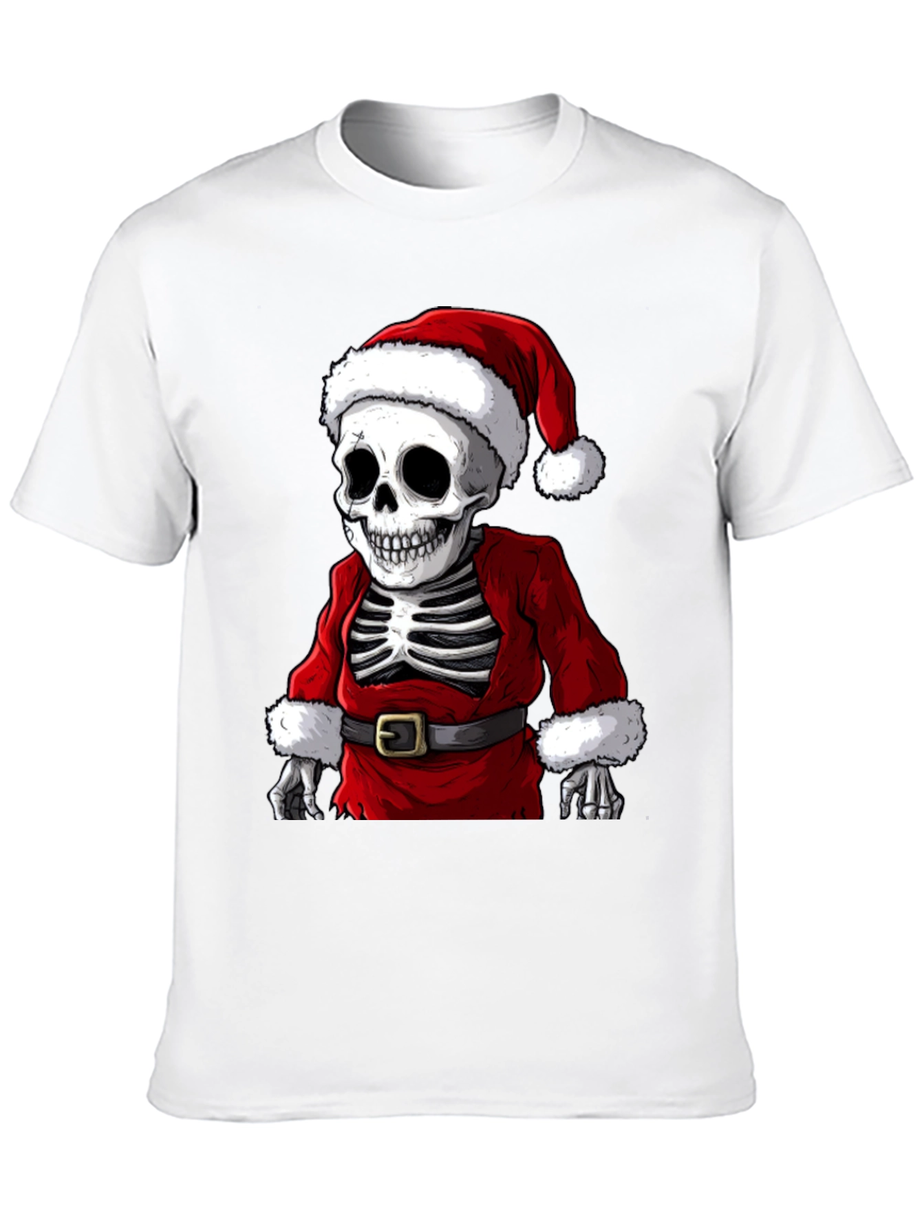 Santa Skeleton T-Shirt - Holiday Humor