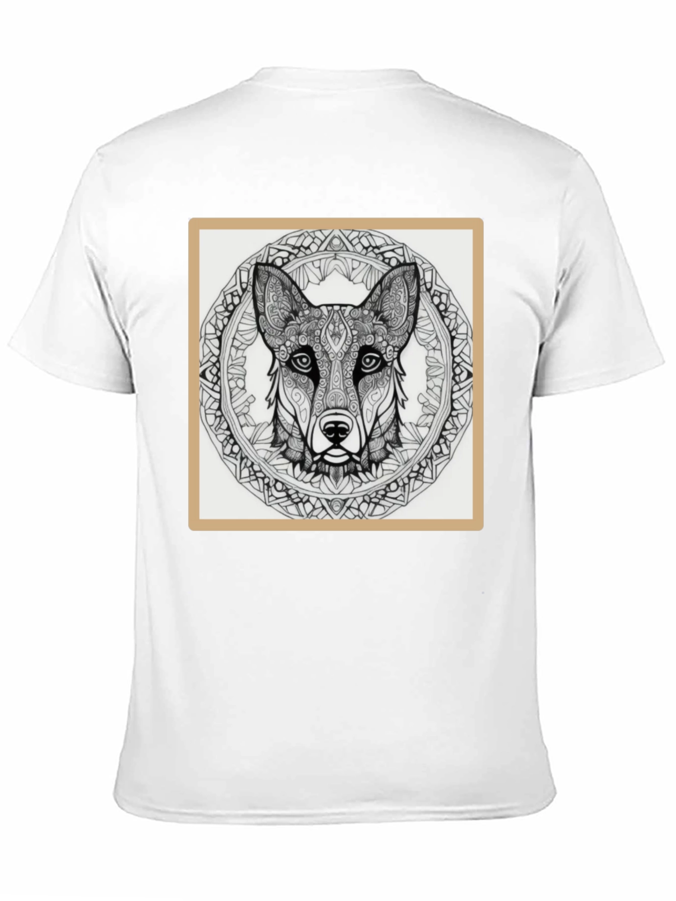 Dog Mandala T-Shirt - Black