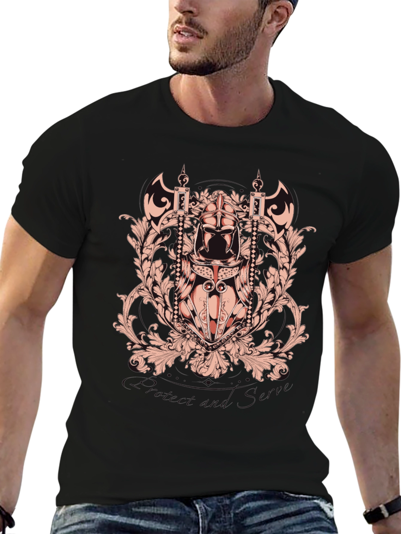 Knight Crest Graphic Tee - Black