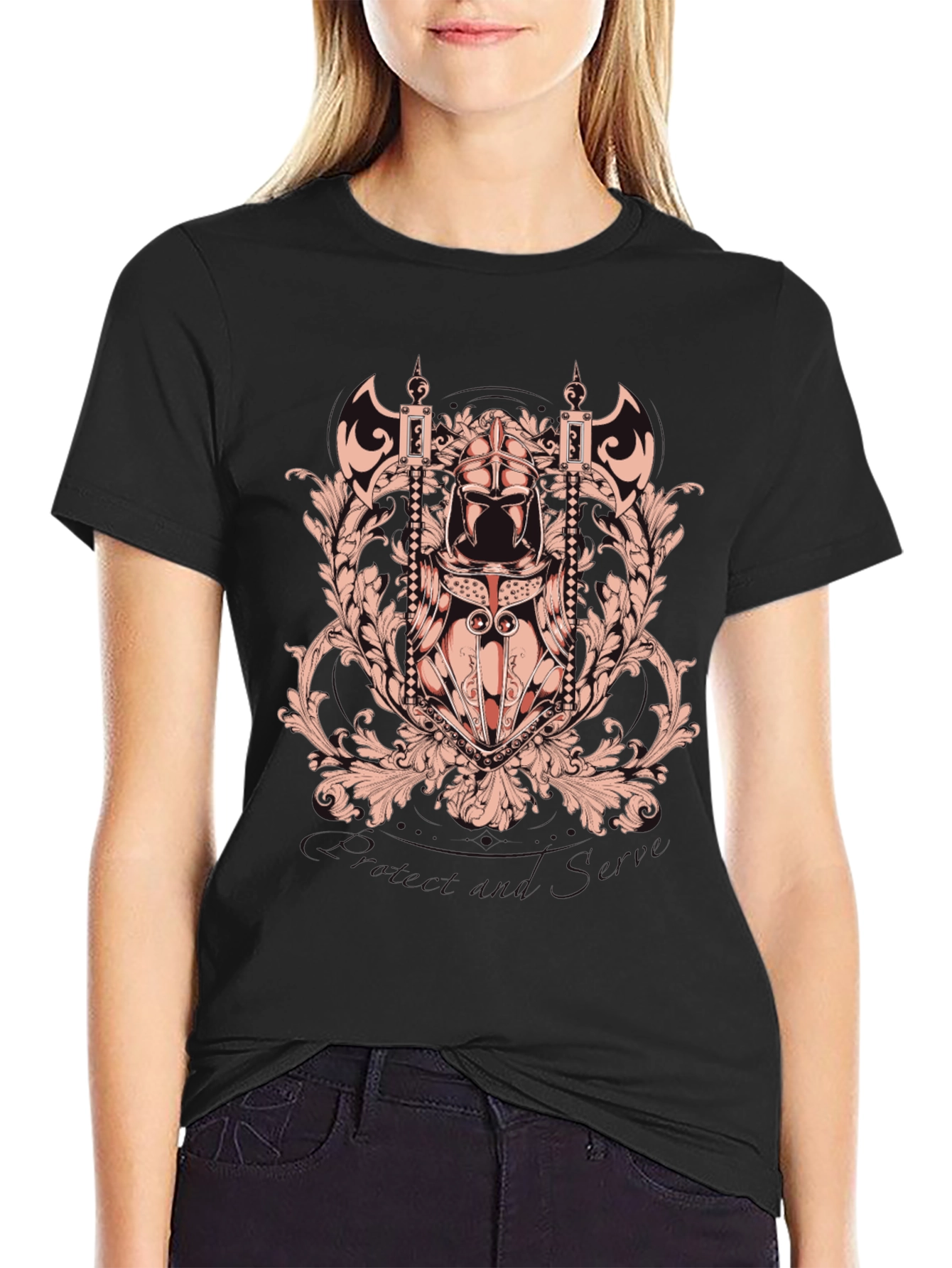 Knight Crest Graphic Tee - Black