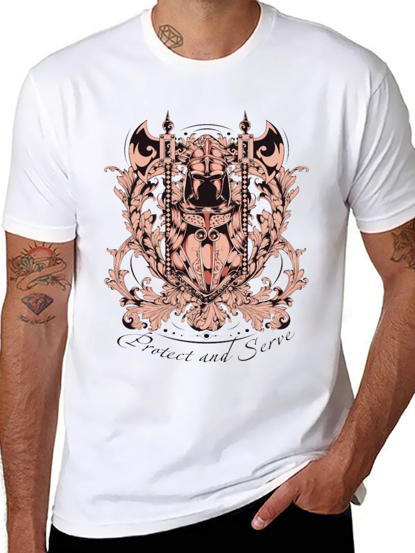 Knight Crest Graphic Tee - Black