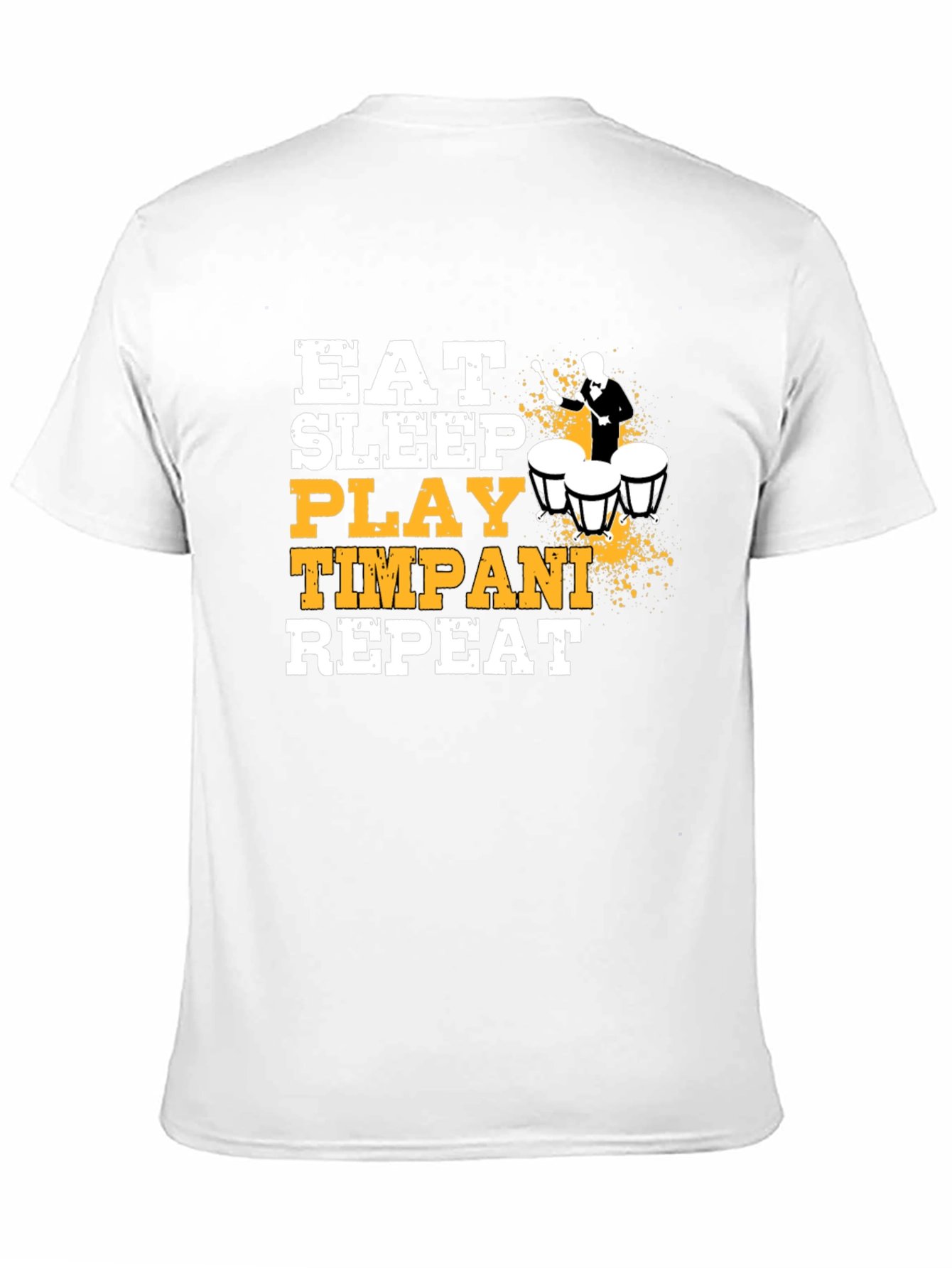 Eat Sleep Play Timpani Repeat Black T-Shirt