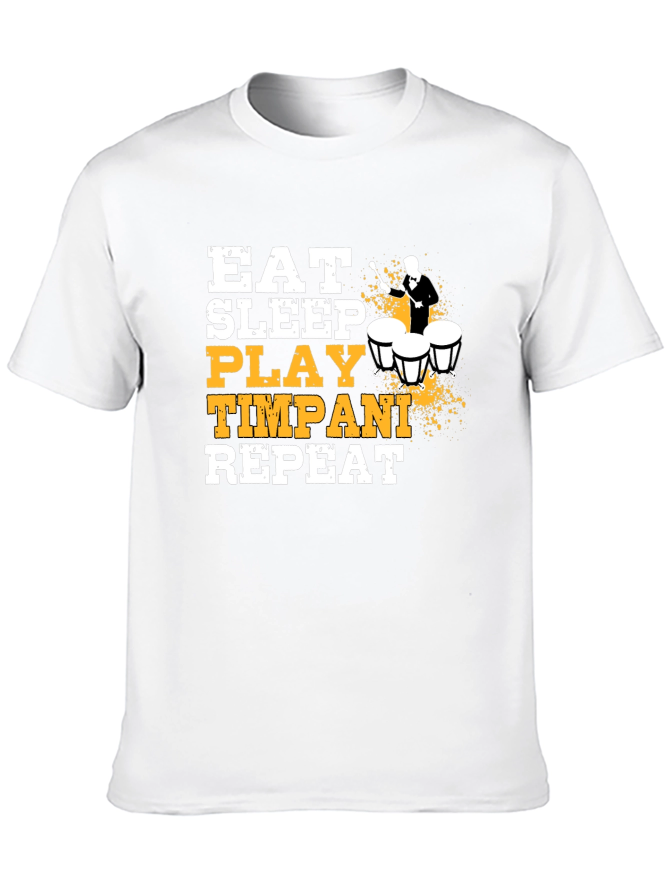 Eat Sleep Play Timpani Repeat Black T-Shirt