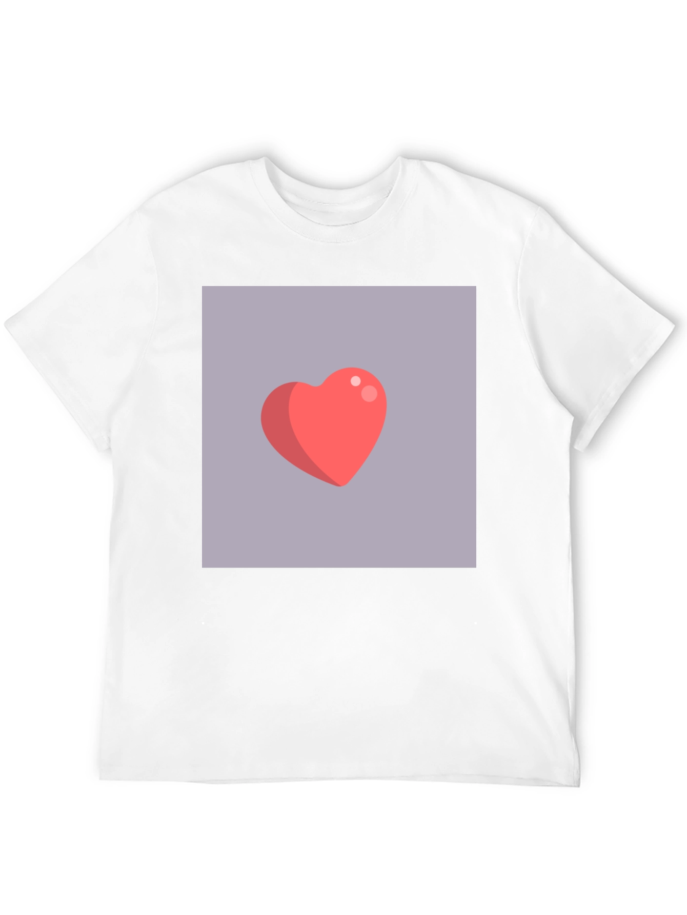 Heart Graphic Tee - Modern Black T-Shirt