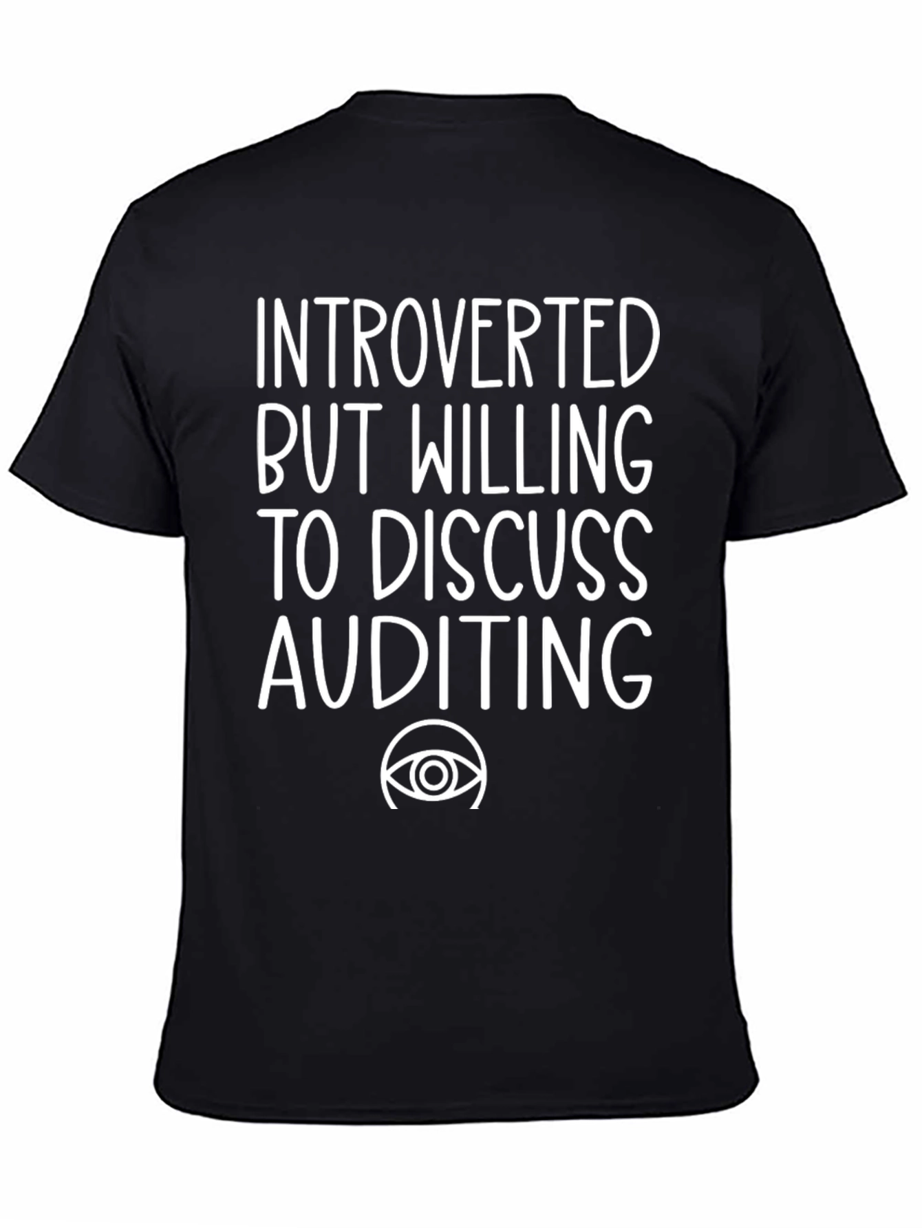 Introverted Auditing Tee - Funny Accountant Shirt