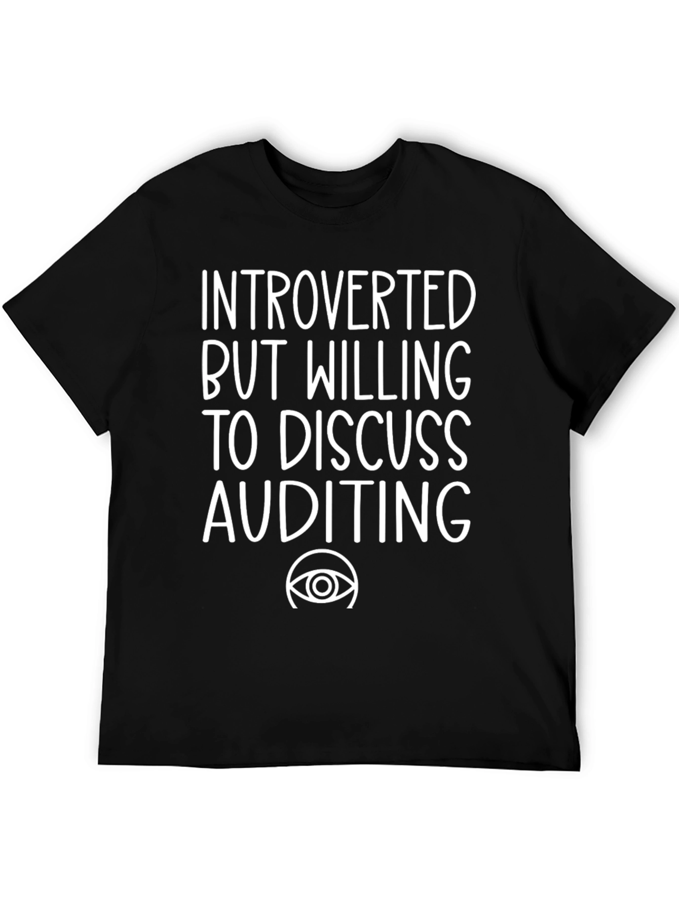 Introverted Auditing Tee - Funny Accountant Shirt