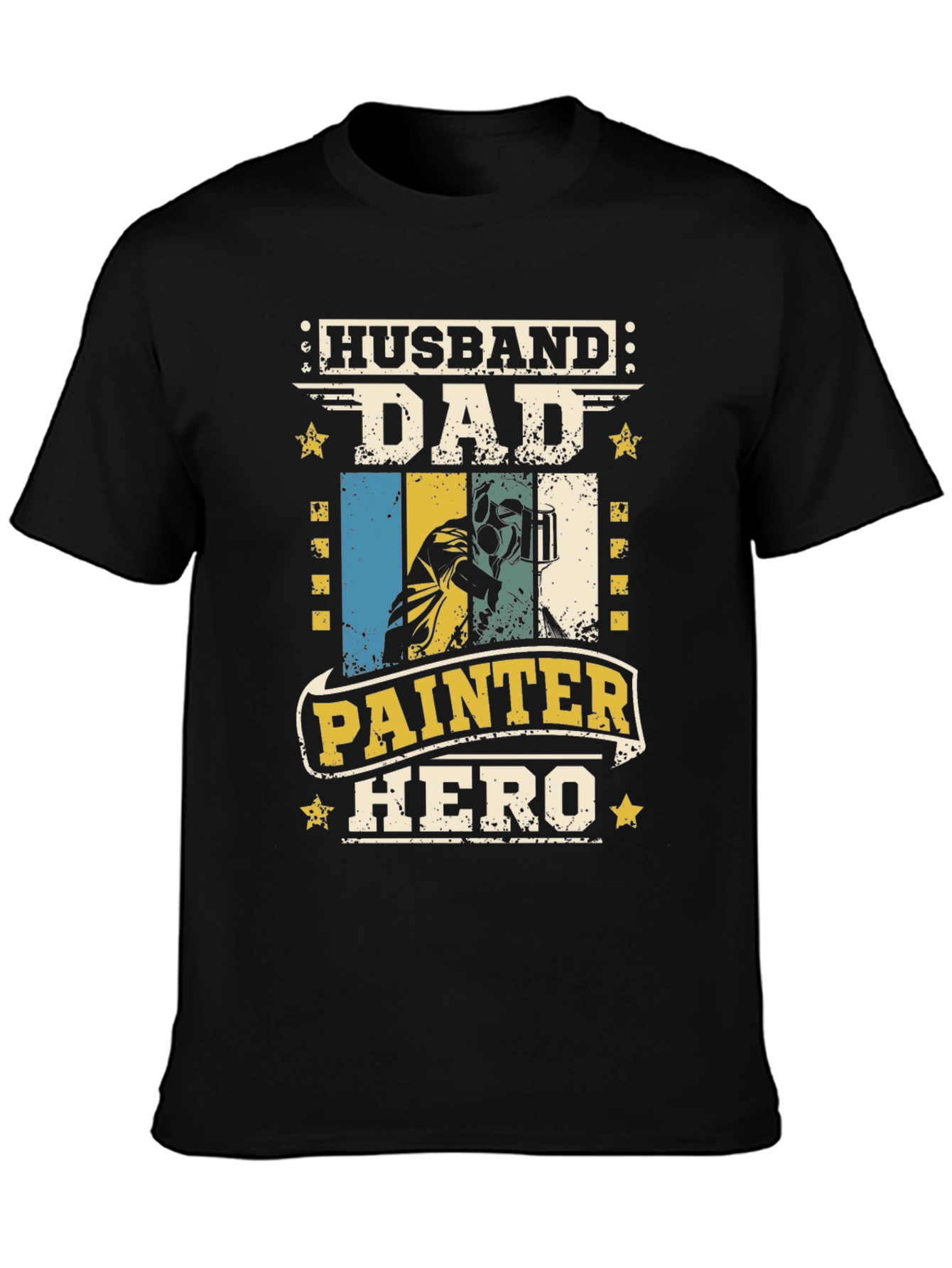 Husband Dad Painter Hero T-Shirt - Fathers Day Gift