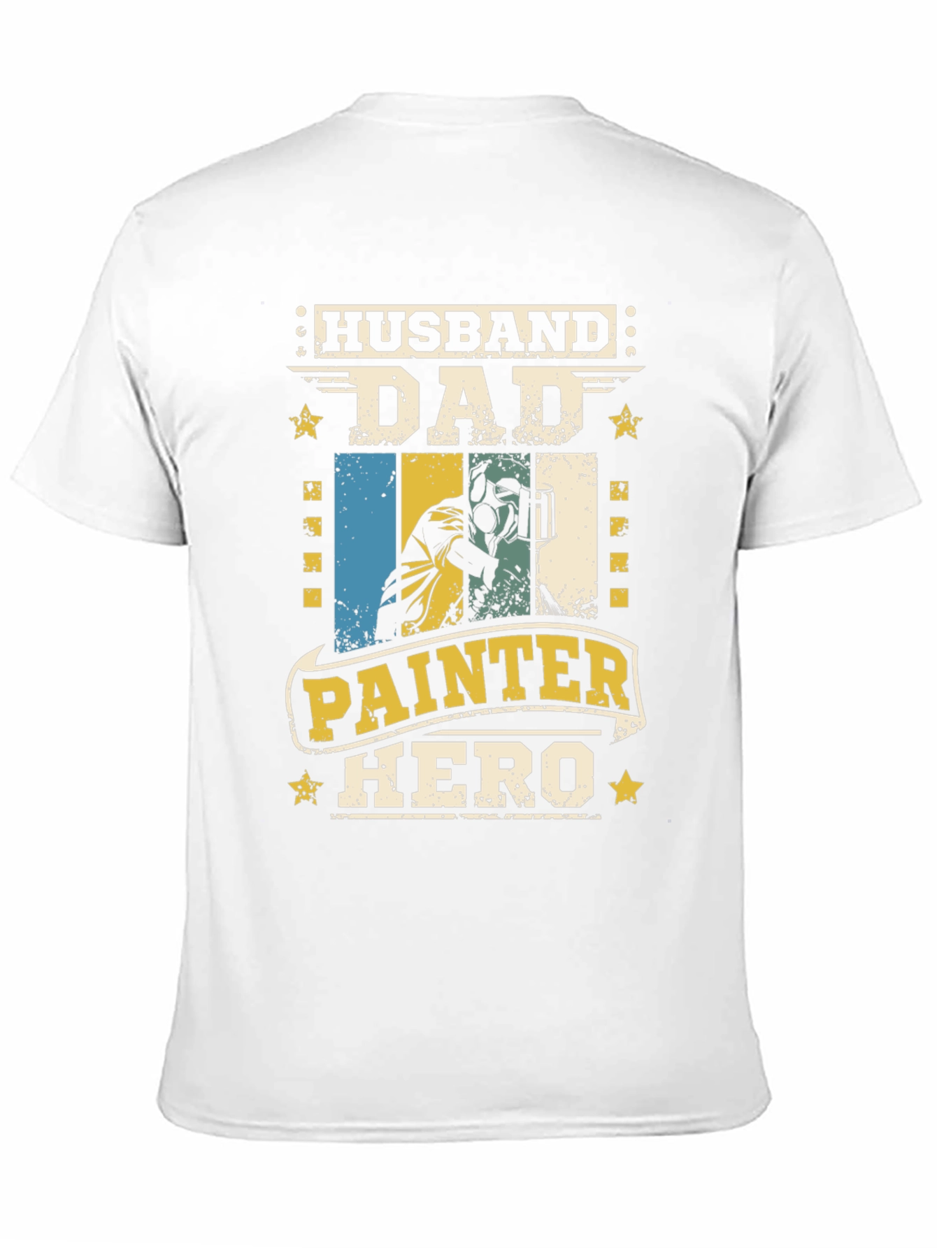Husband Dad Painter Hero T-Shirt - Fathers Day Gift