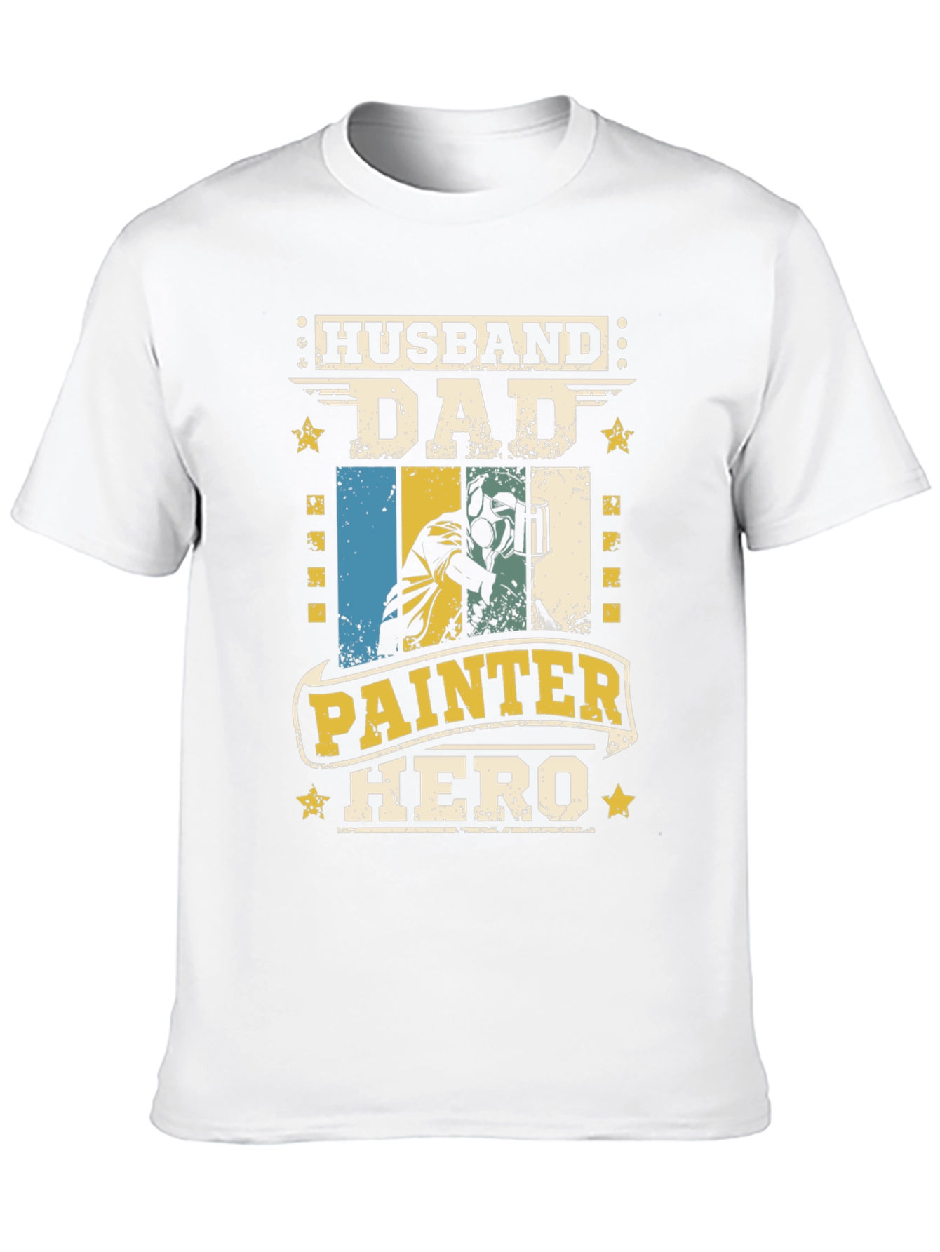 Husband Dad Painter Hero T-Shirt - Fathers Day Gift