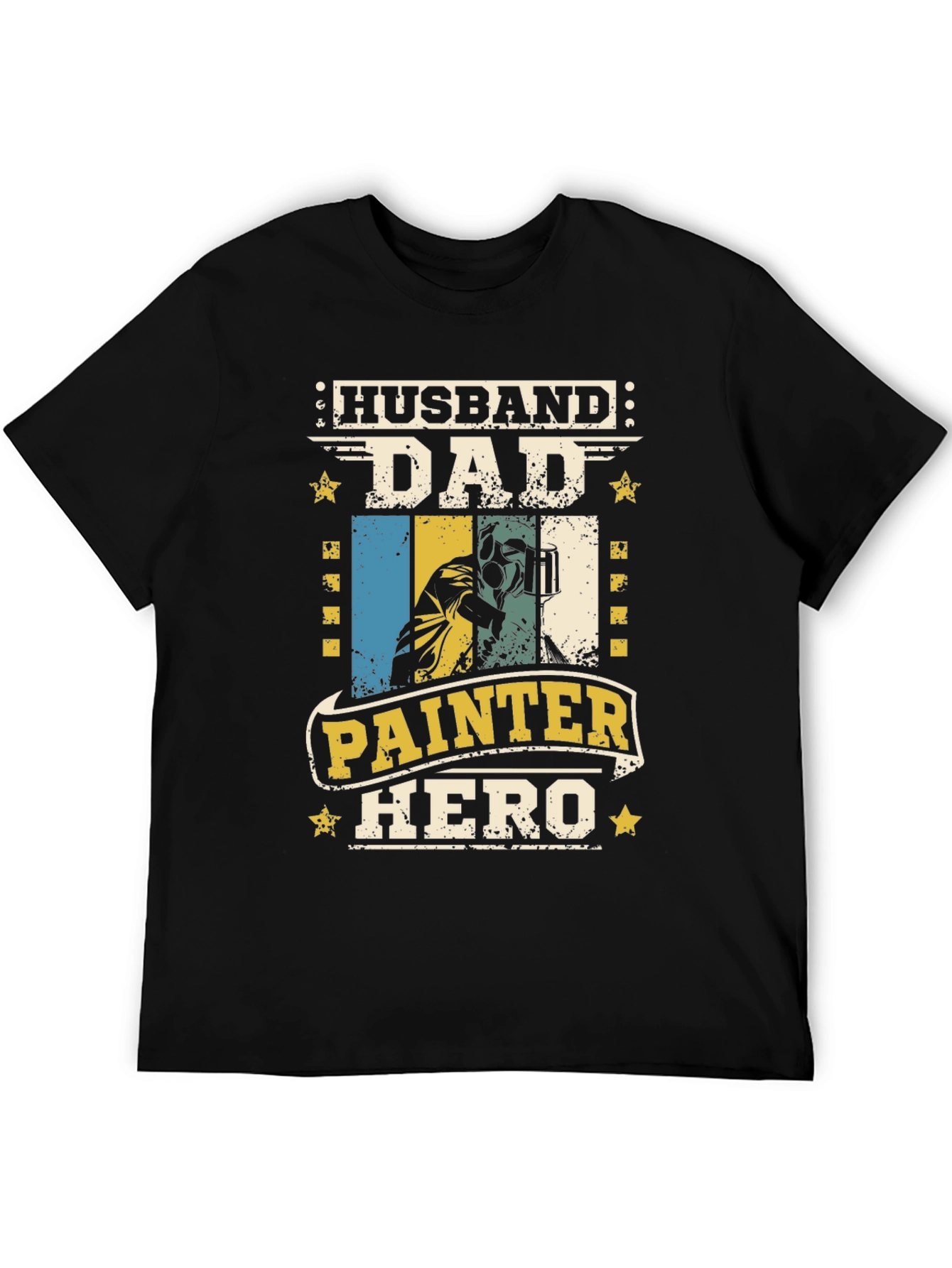 Husband Dad Painter Hero T-Shirt - Fathers Day Gift