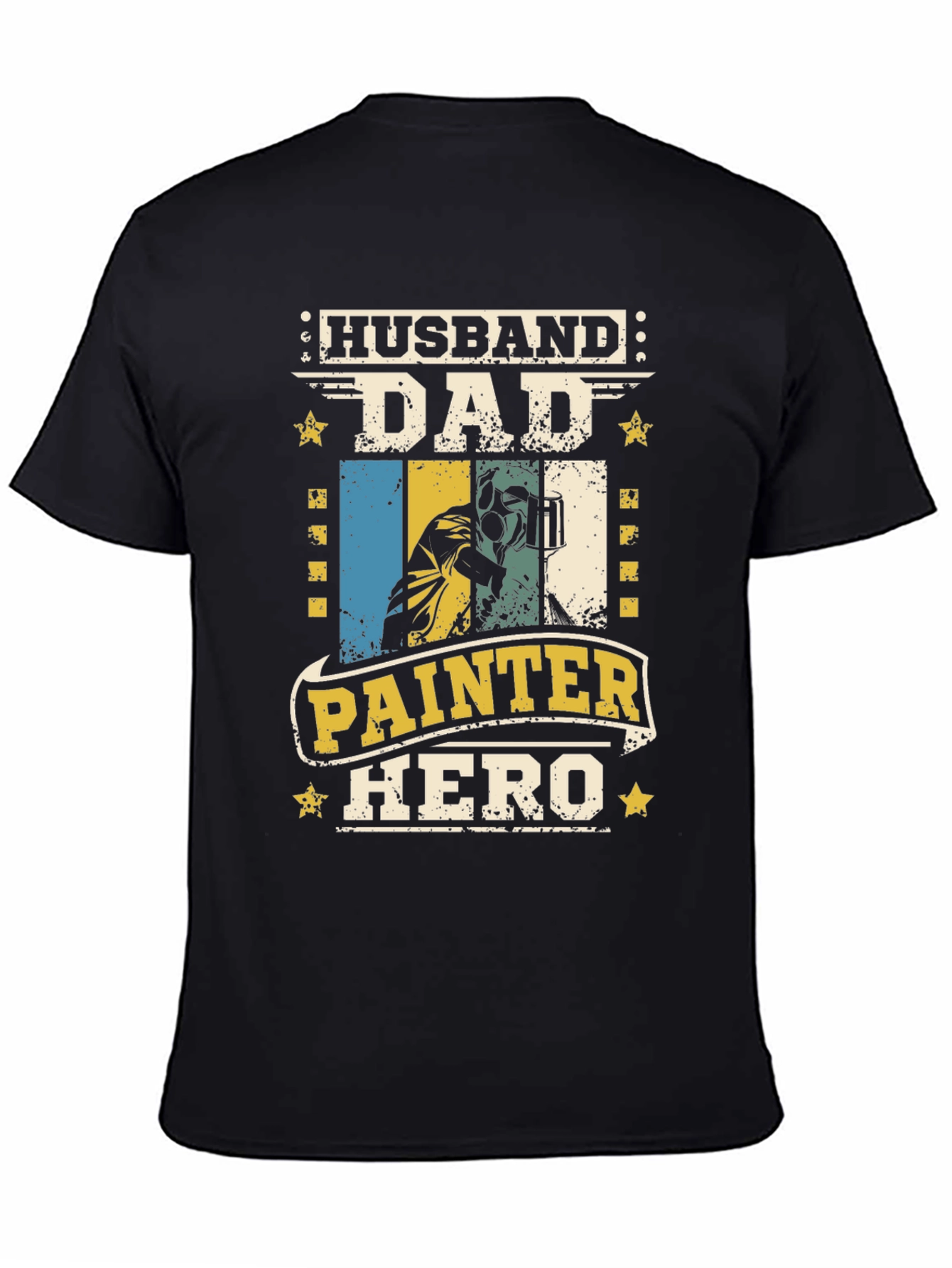 Husband Dad Painter Hero T-Shirt - Fathers Day Gift