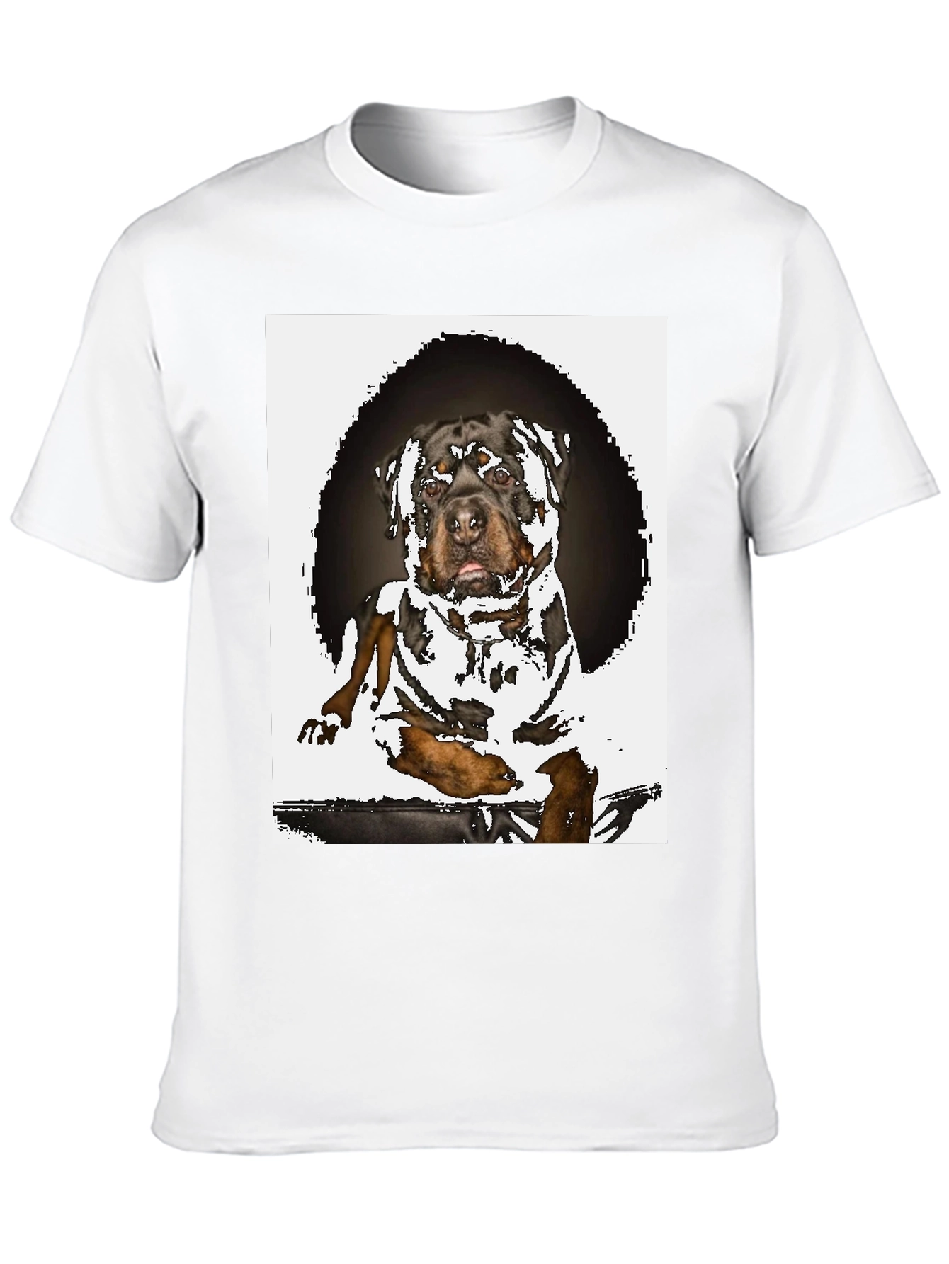 Rottweiler Dog Graphic T-Shirt - Black