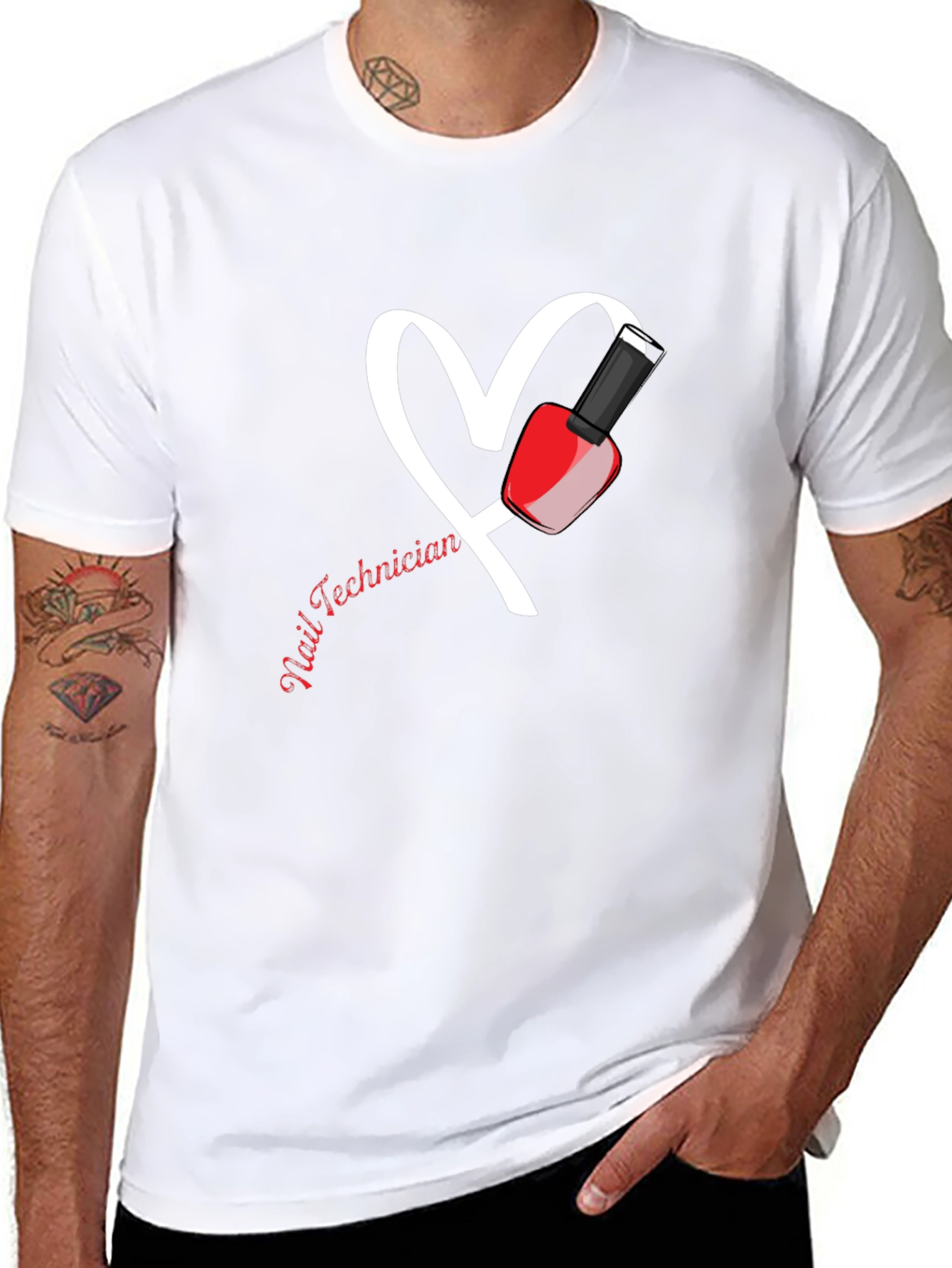 Nail Technician Heart T-Shirt