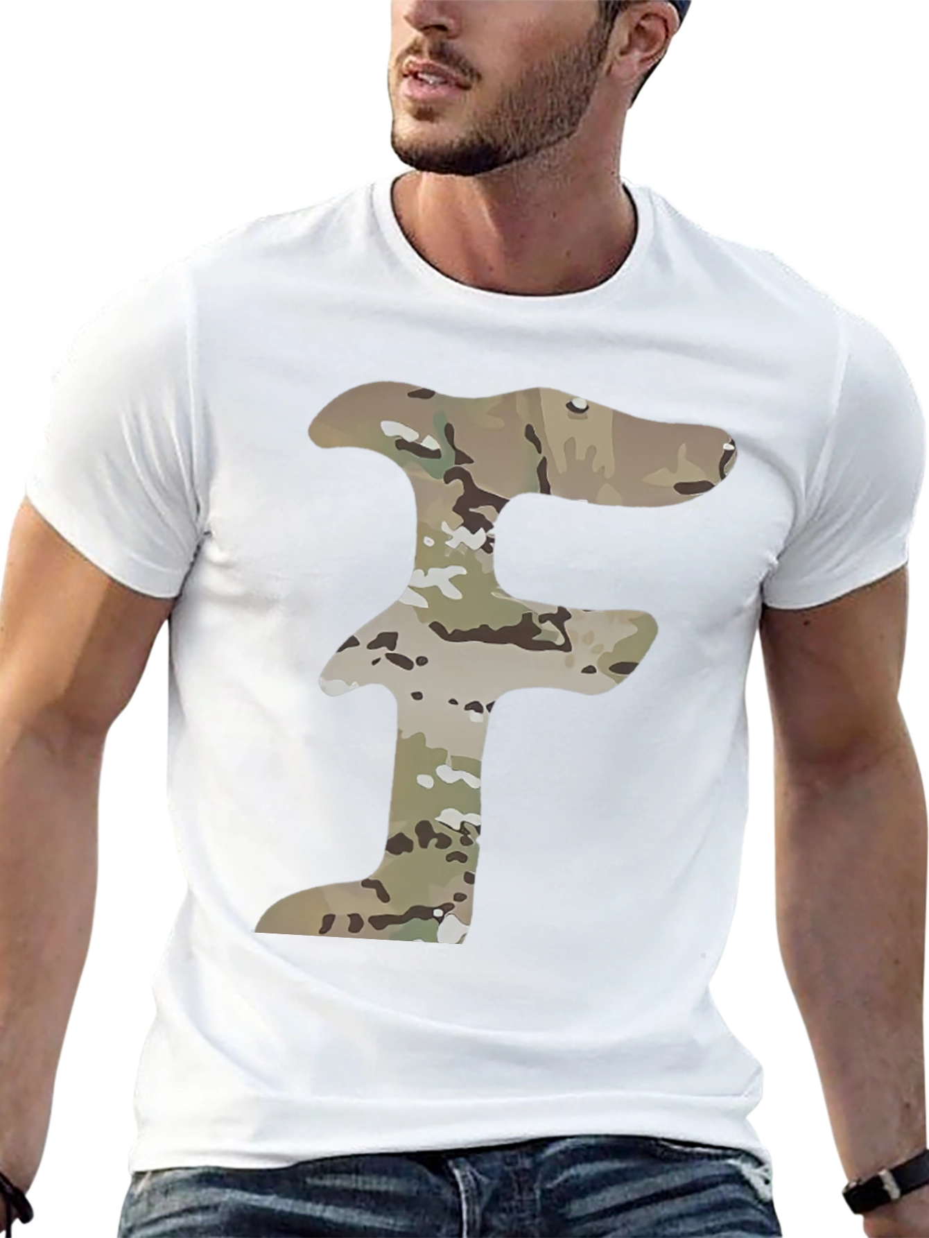 Camouflage F Black T-Shirt