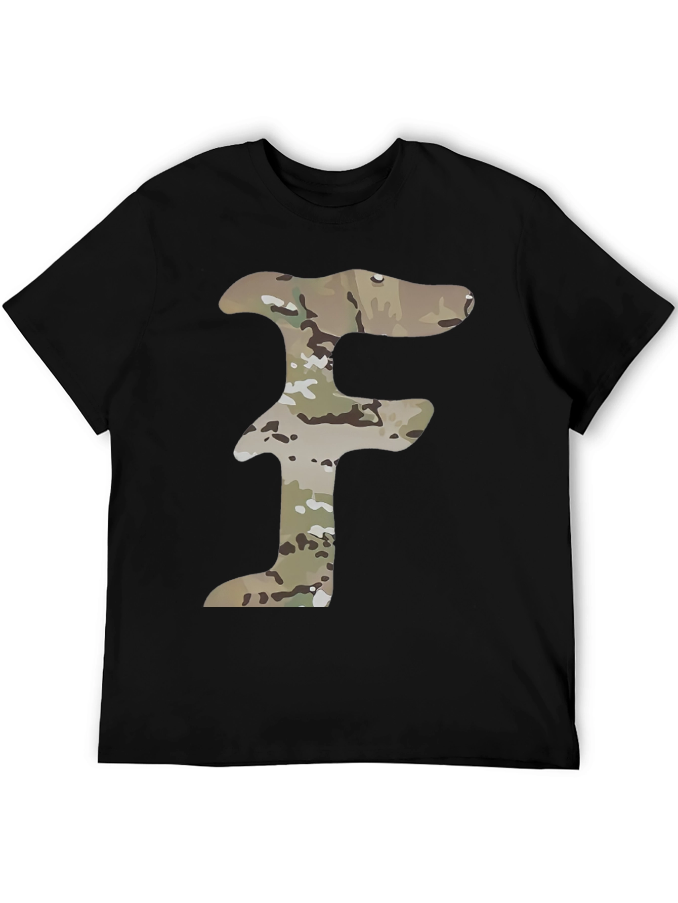 Camouflage F Black T-Shirt