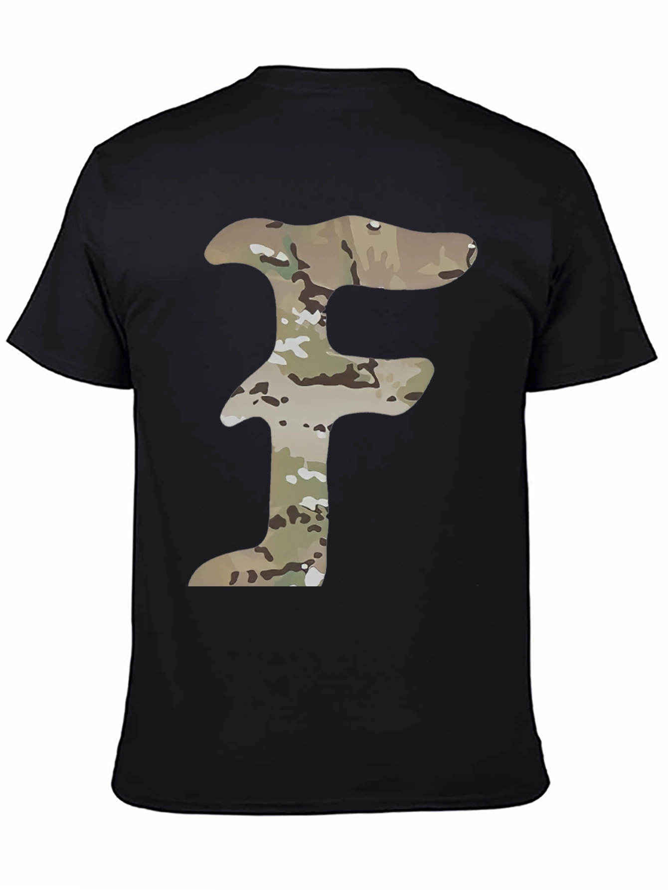 Camouflage F Black T-Shirt