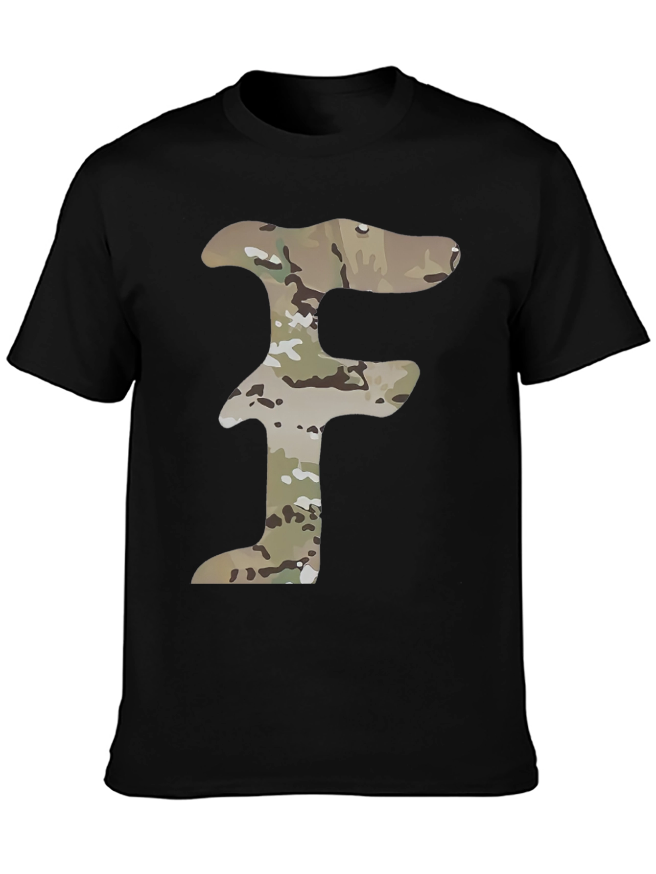 Camouflage F Black T-Shirt