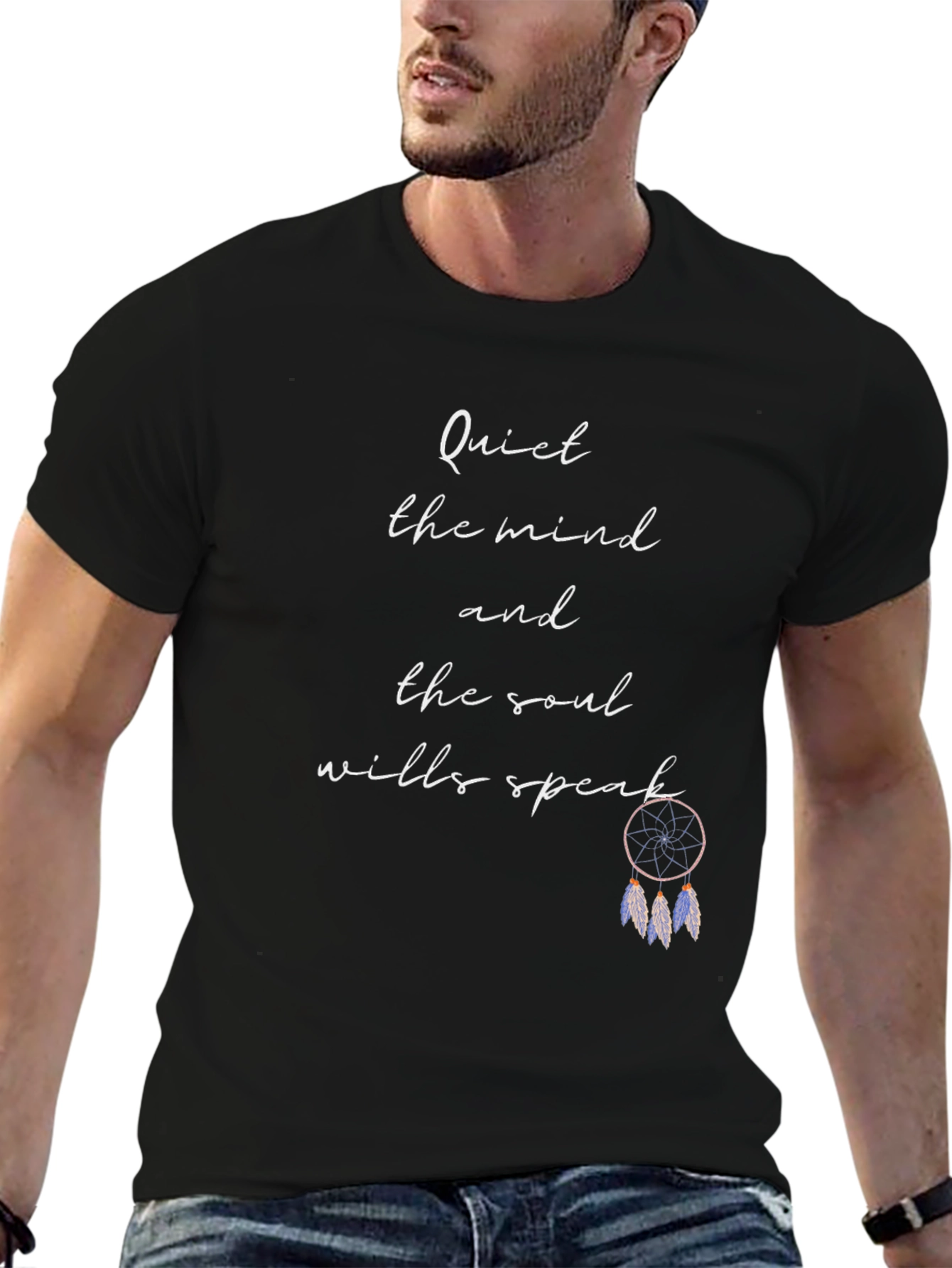 Quiet Mind Soul Speak Dreamcatcher Graphic Tee
