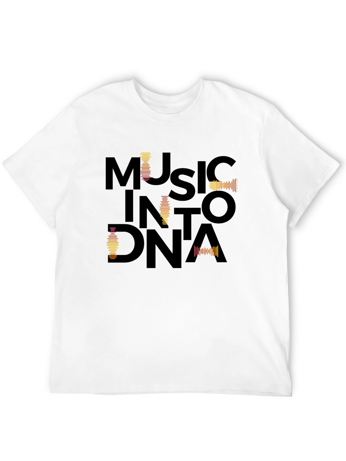 Music Into DNA Black Graphic Tee