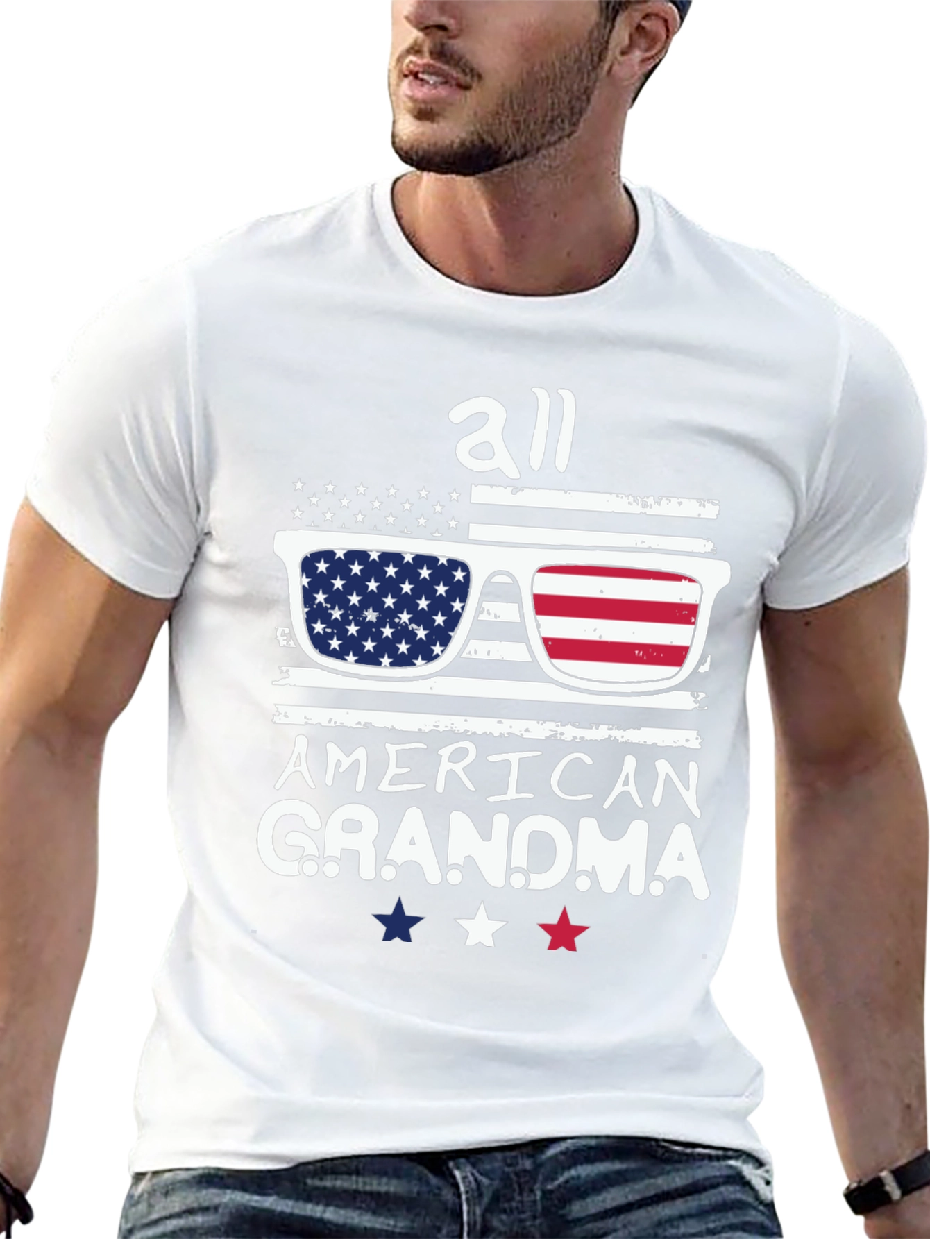 All American Grandma Patriotic T-Shirt