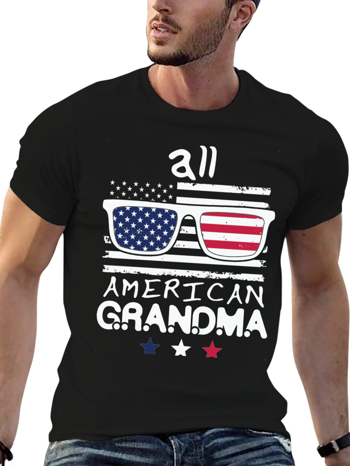 All American Grandma Patriotic T-Shirt
